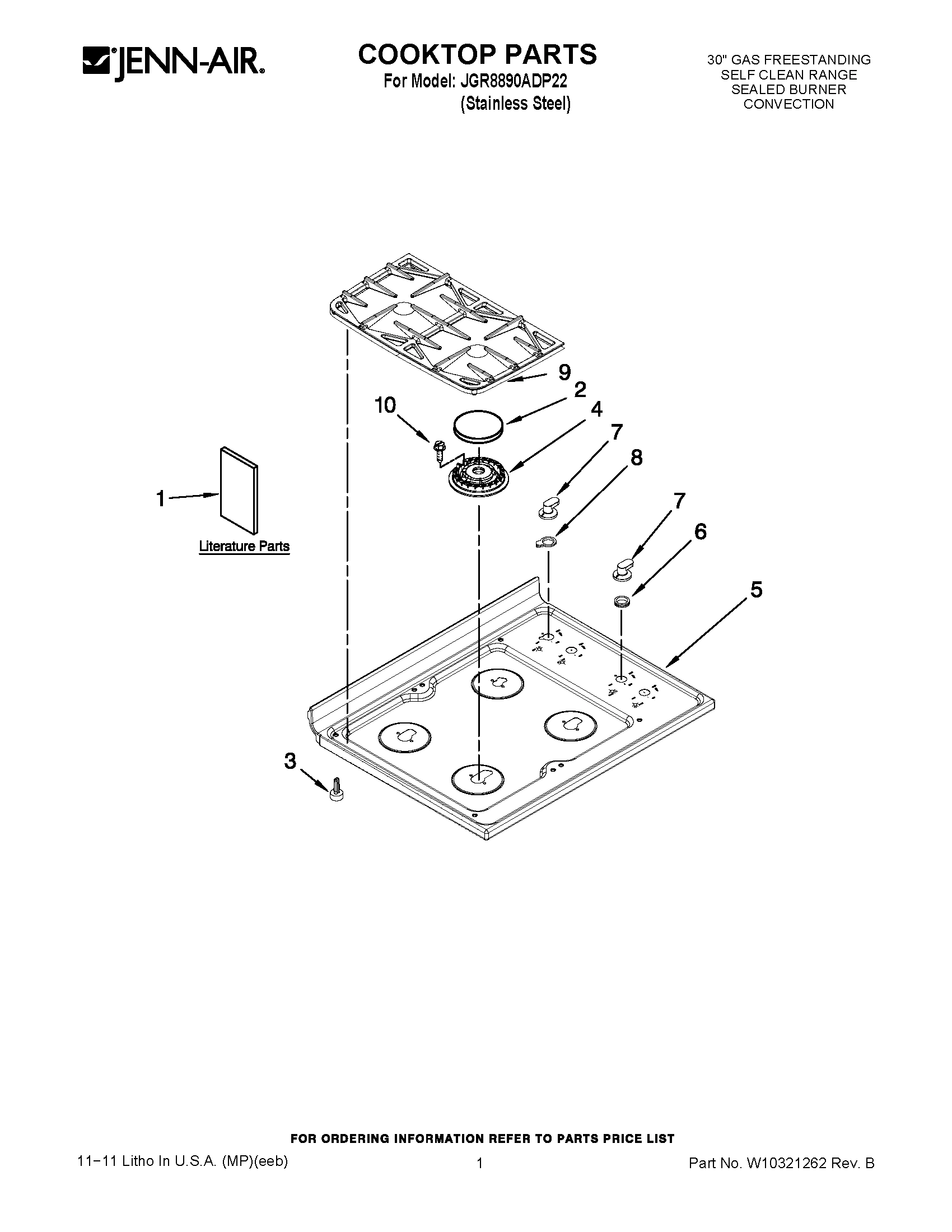 01 - COOKTOP PARTS