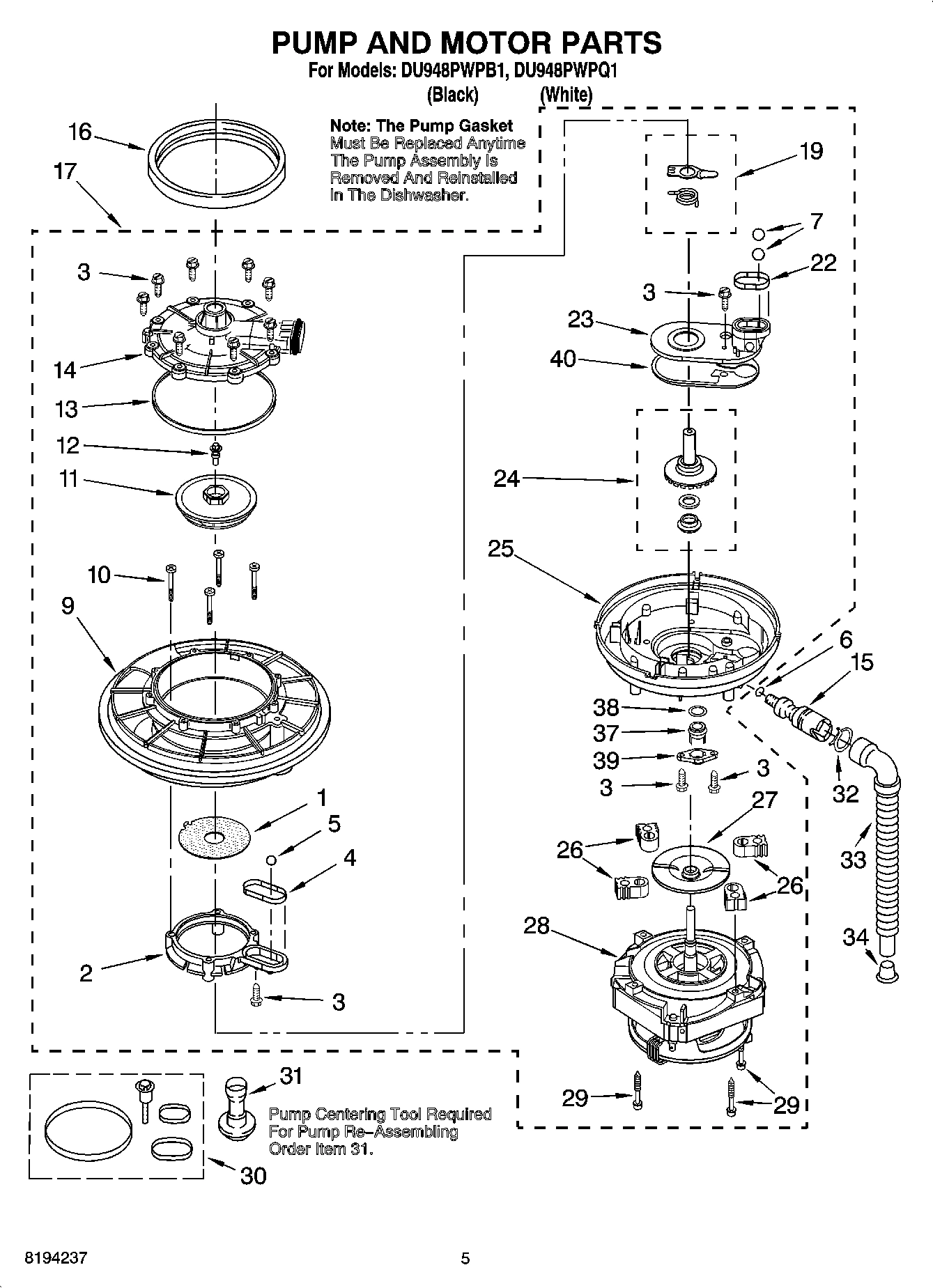 04 - PUMP AND MOTOR PARTS