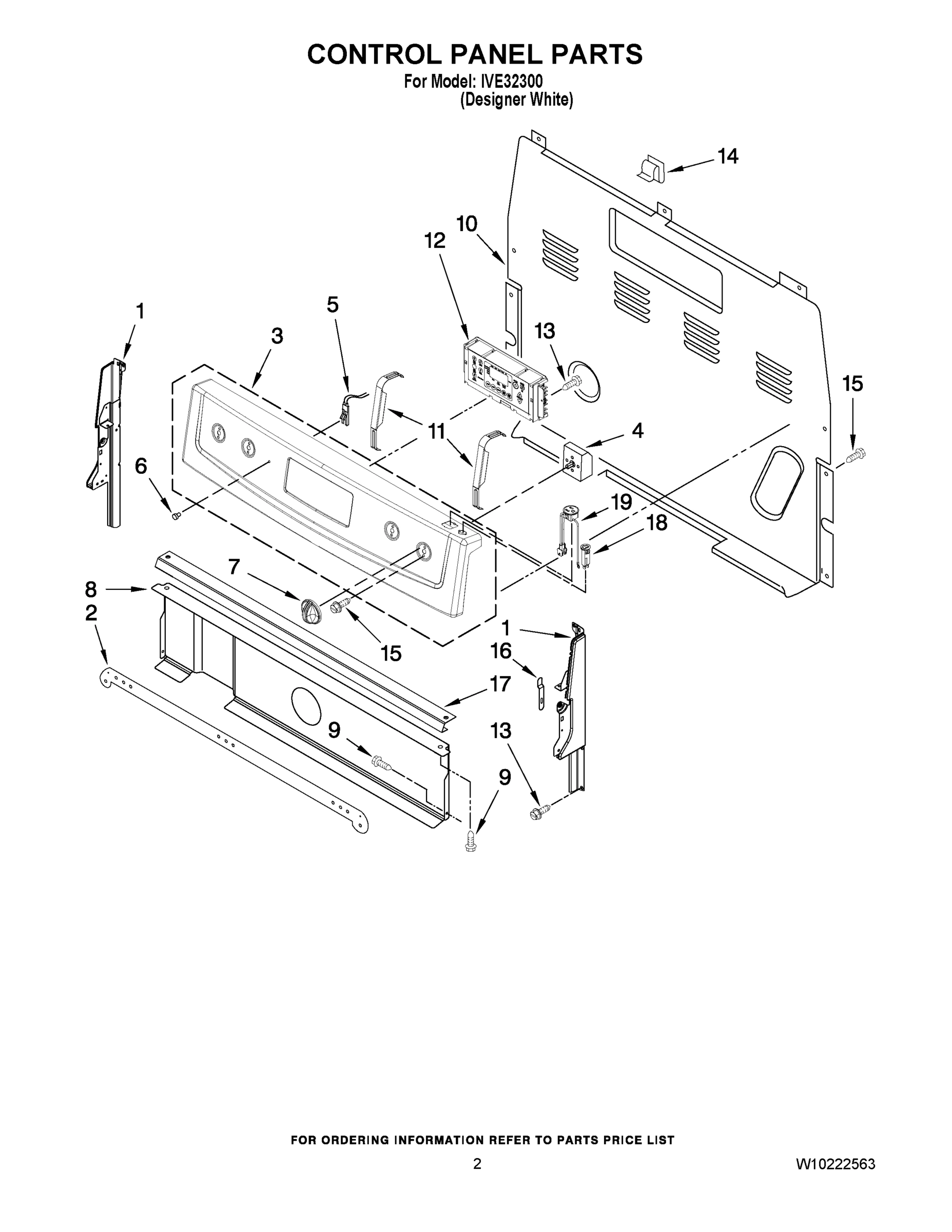02 - CONTROL PANEL PARTS