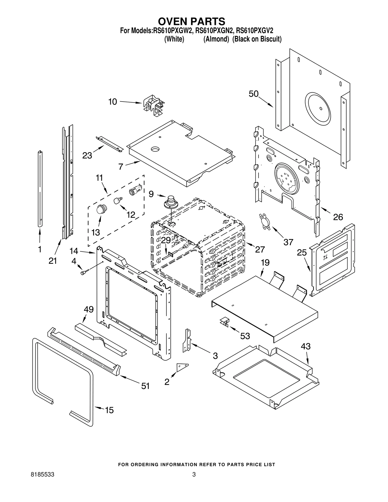 OVEN PARTS