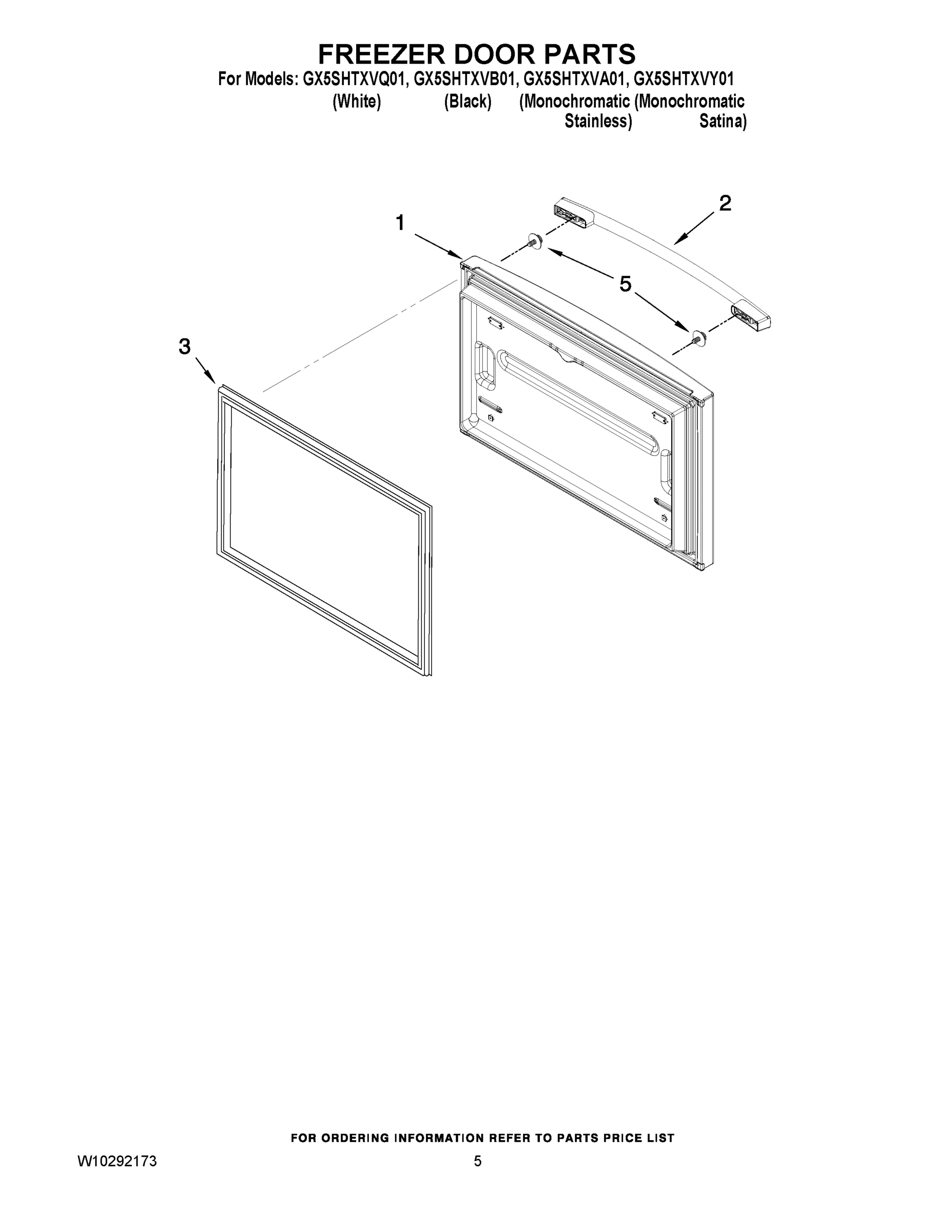 03 - FREEZER DOOR PARTS