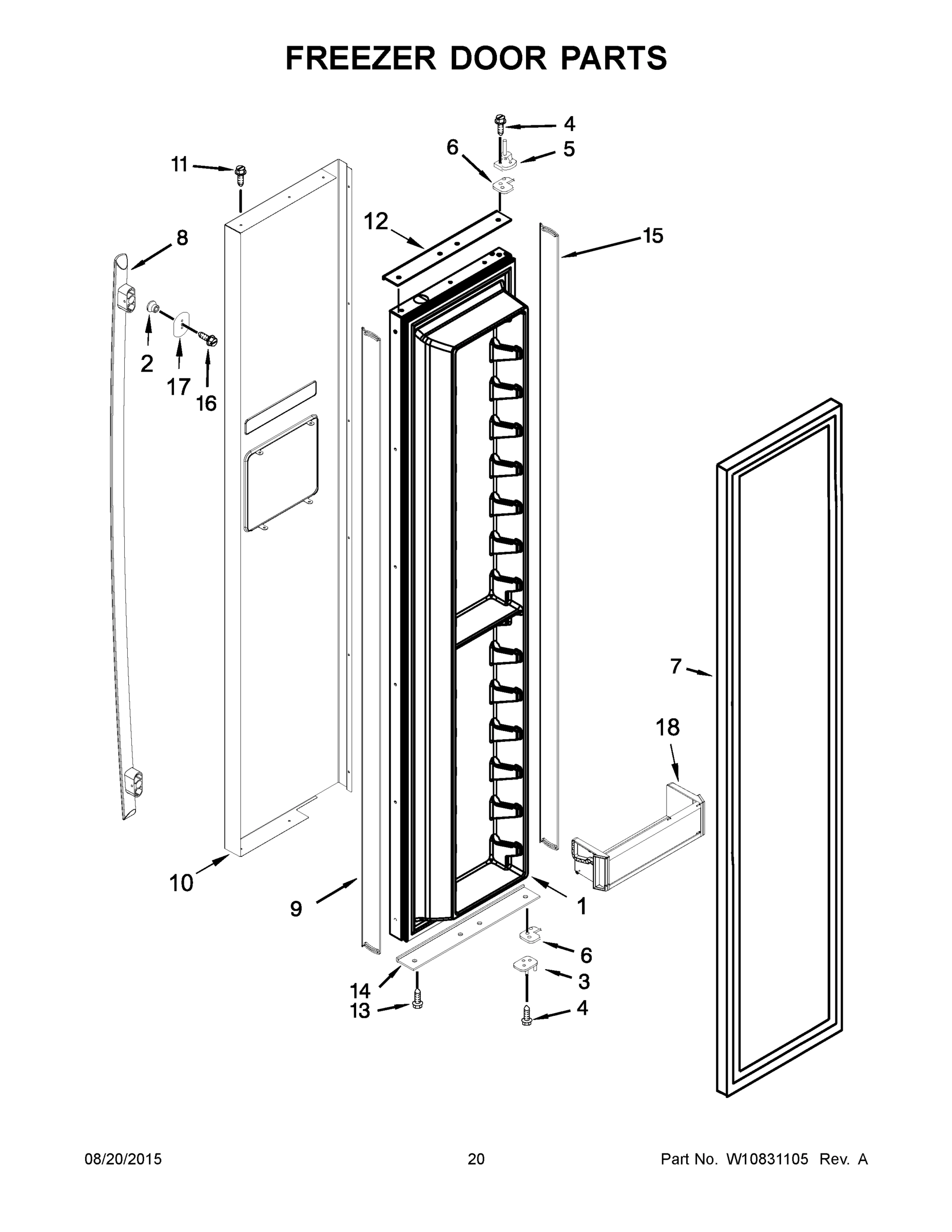 11 - FREEZER DOOR PARTS