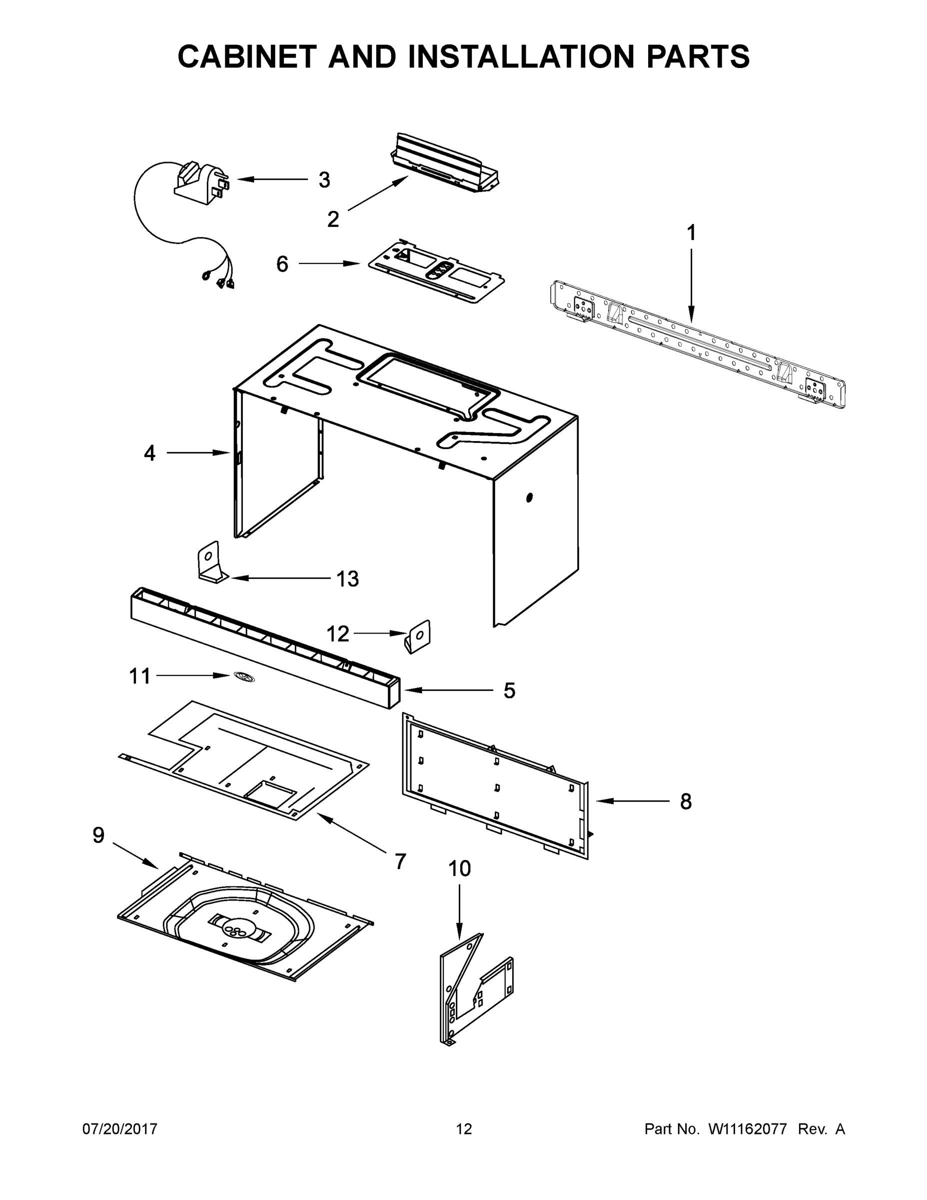07 - CABINET AND INSTALLATION PARTS