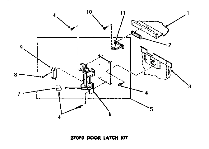 01 - 270P3 DOOR LATCH KIT