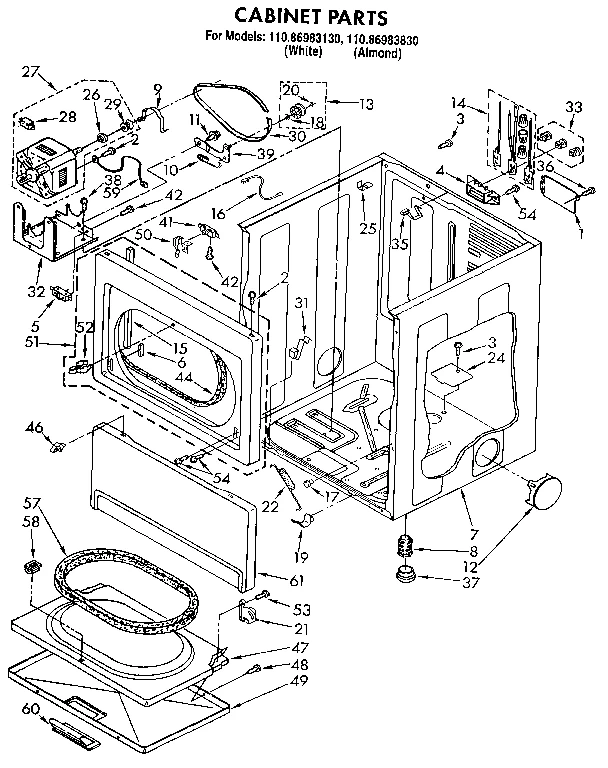 CABINET PARTS