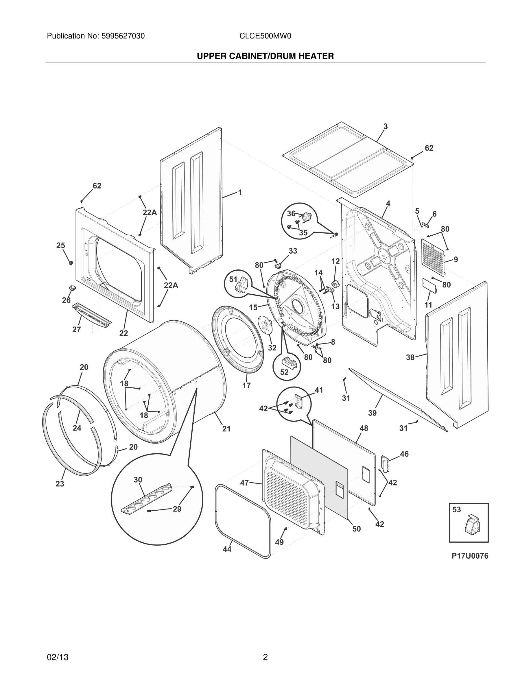 03 - UPPER CABINET/DRUM HEATER