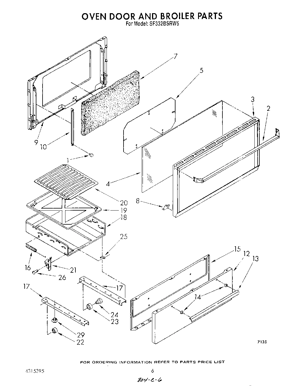 05 - OVEN DOOR AND BROILER