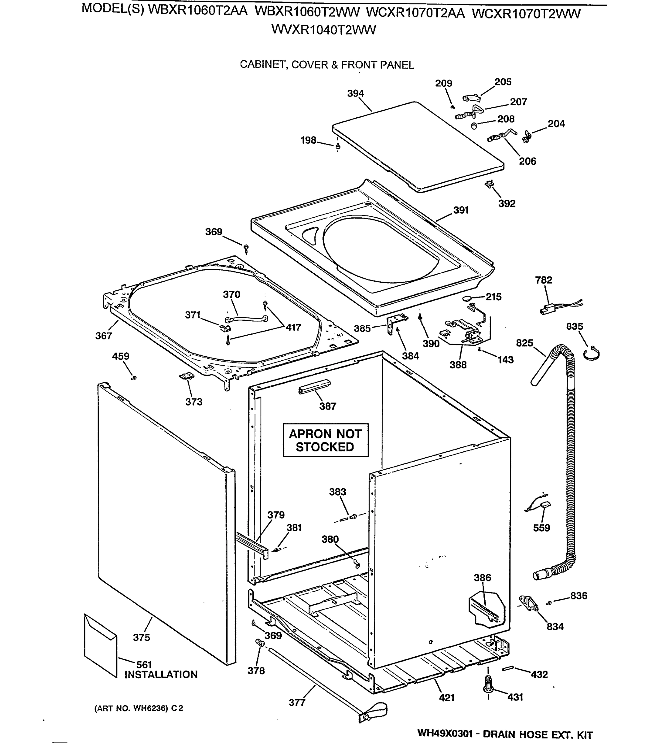 CABINET, COVER & FRONT PANEL