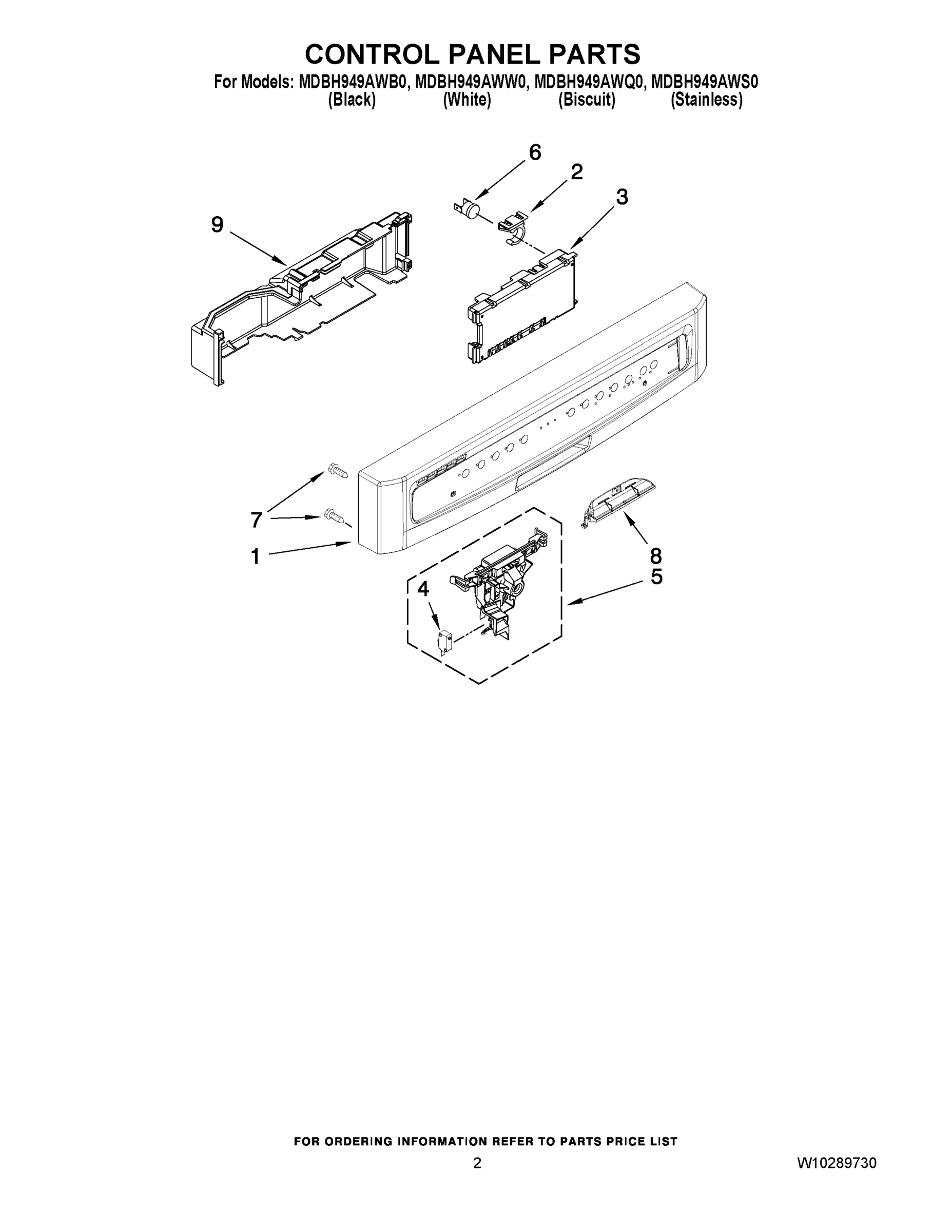 02 - CONTROL PANEL PARTS