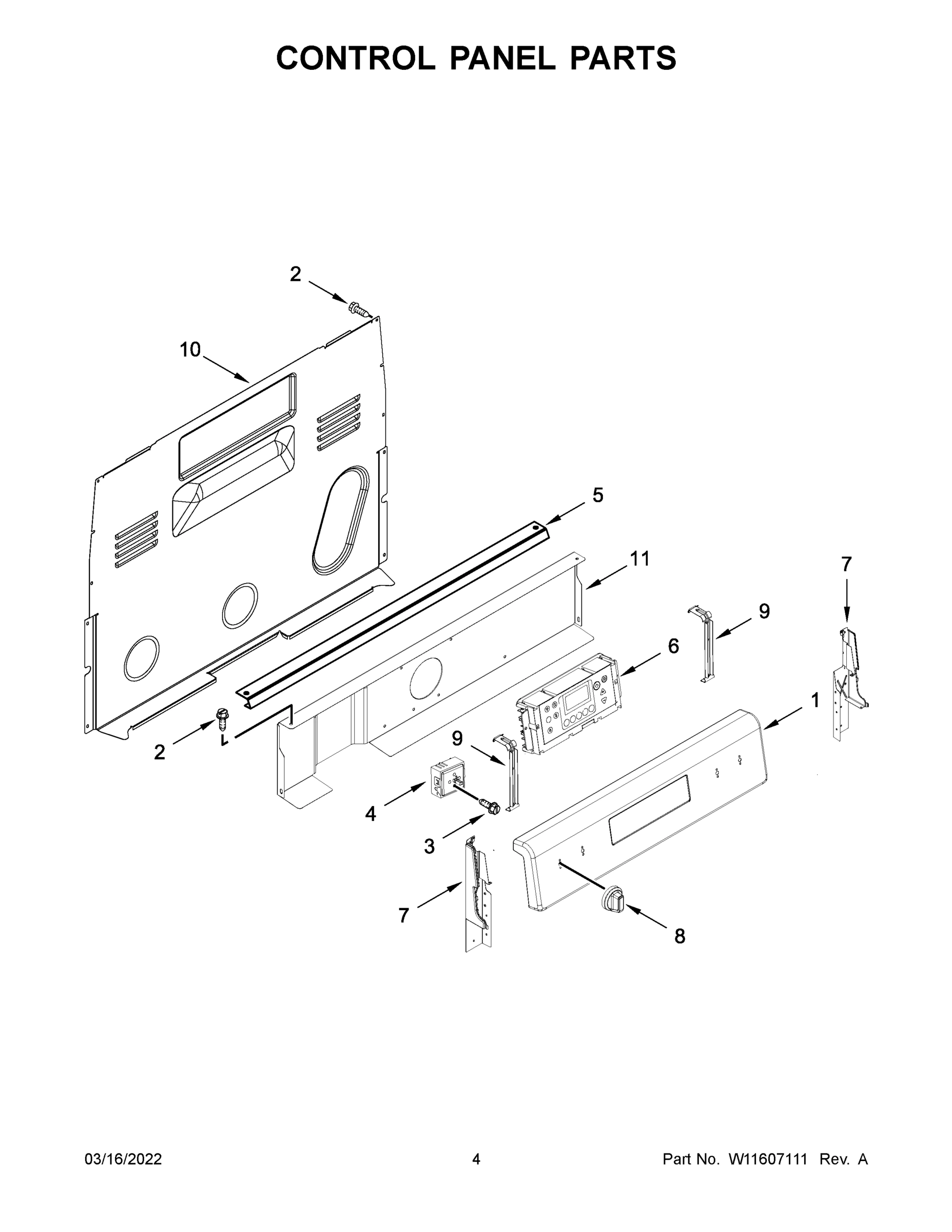 03 - CONTROL PANEL PARTS