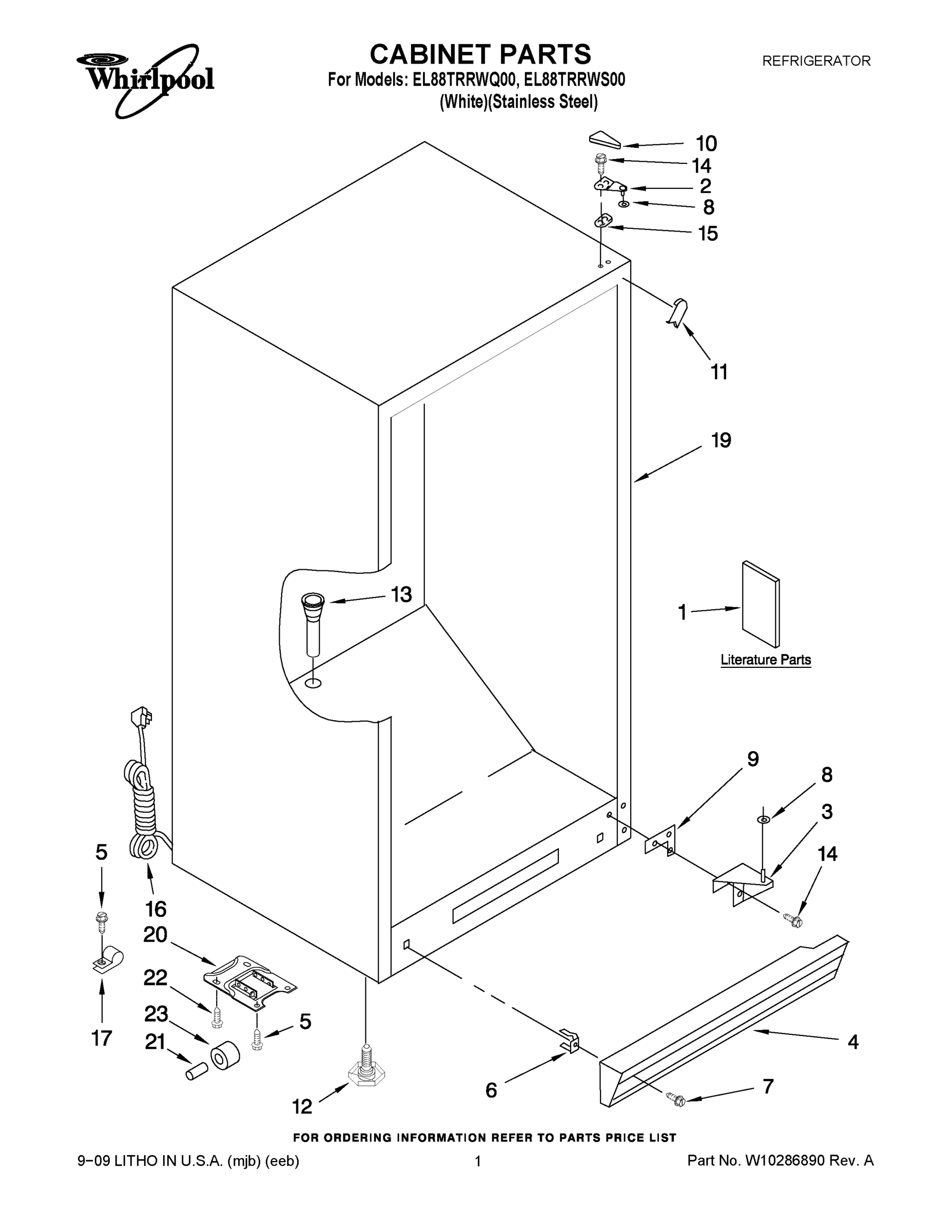 01 - CABINET PARTS