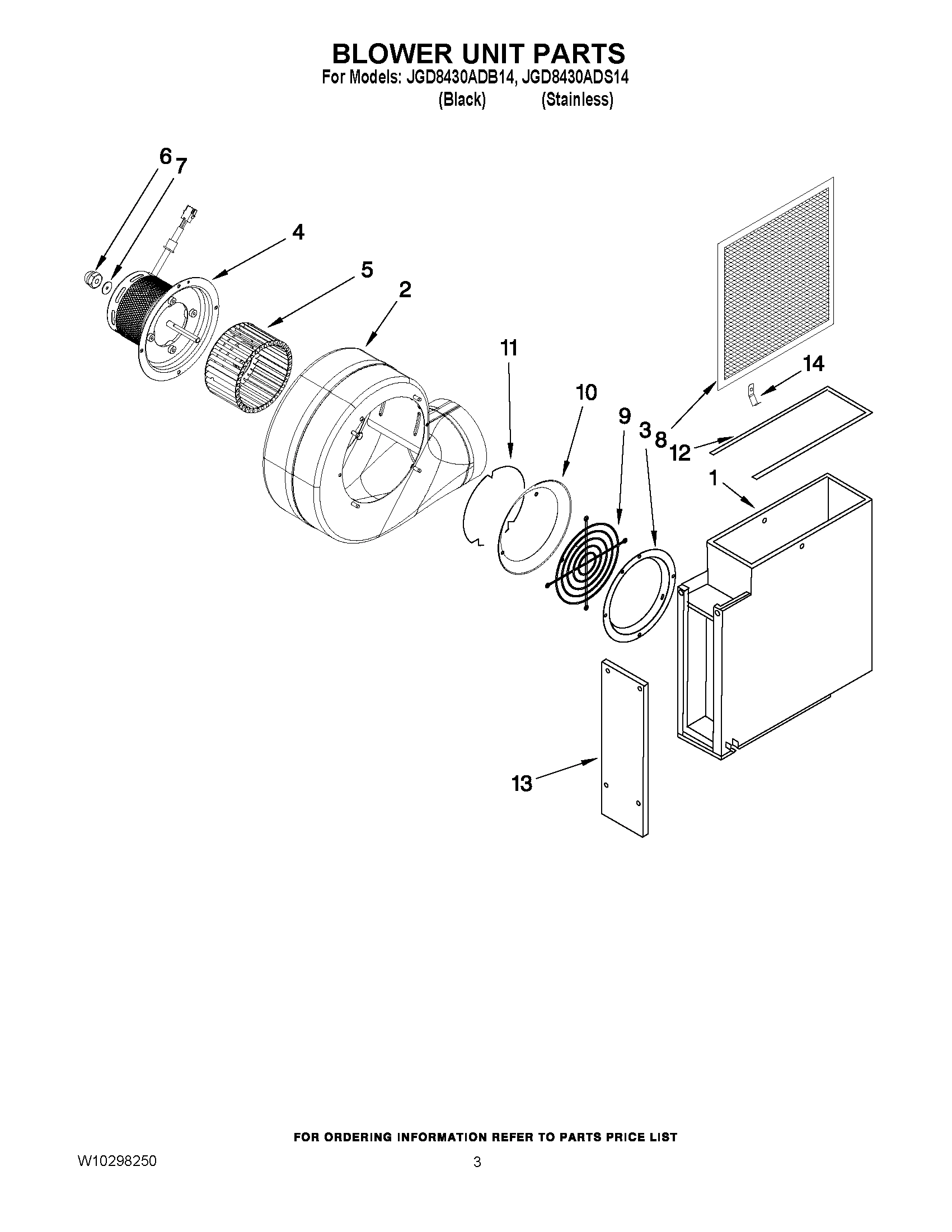02 - BLOWER UNIT PARTS