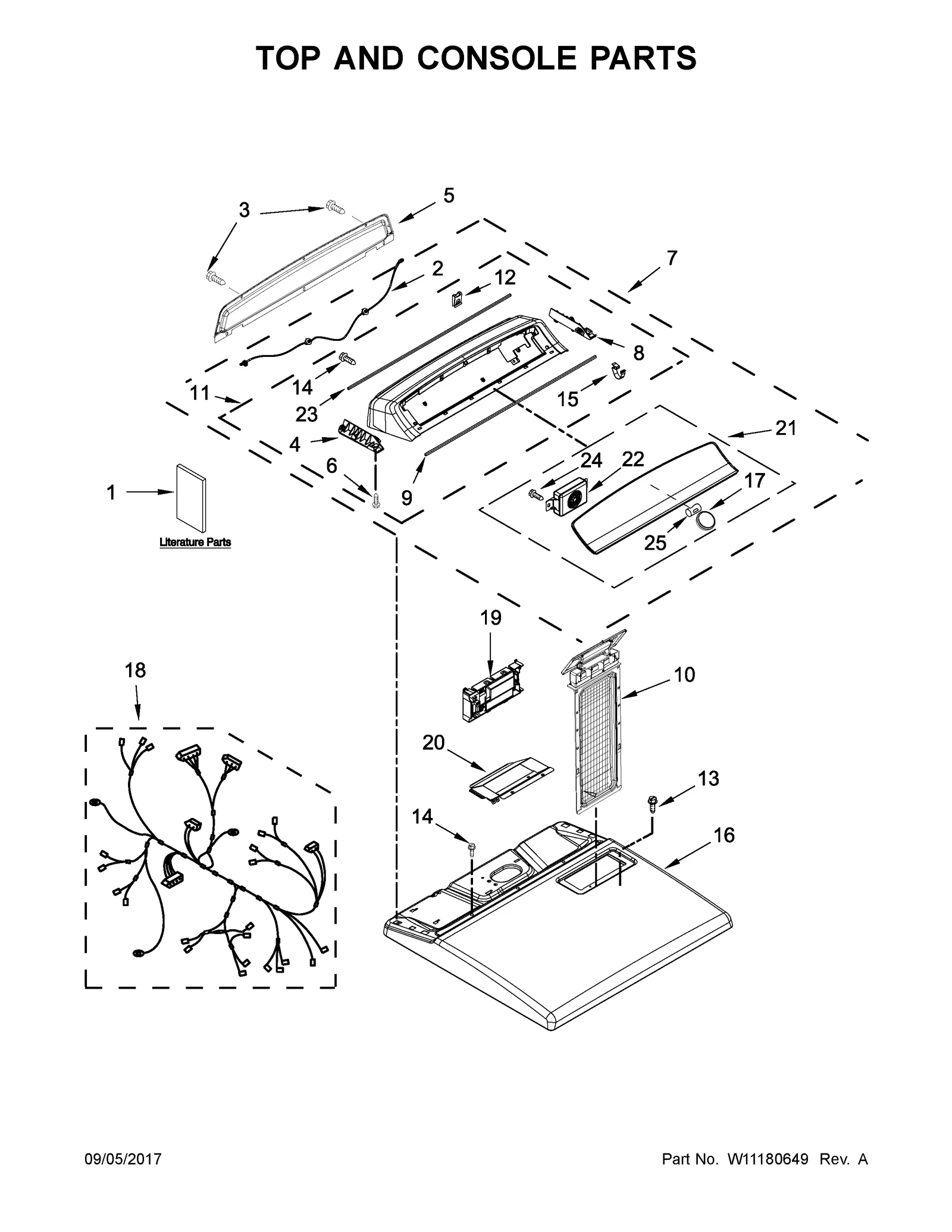 TOP AND CONSOLE PARTS