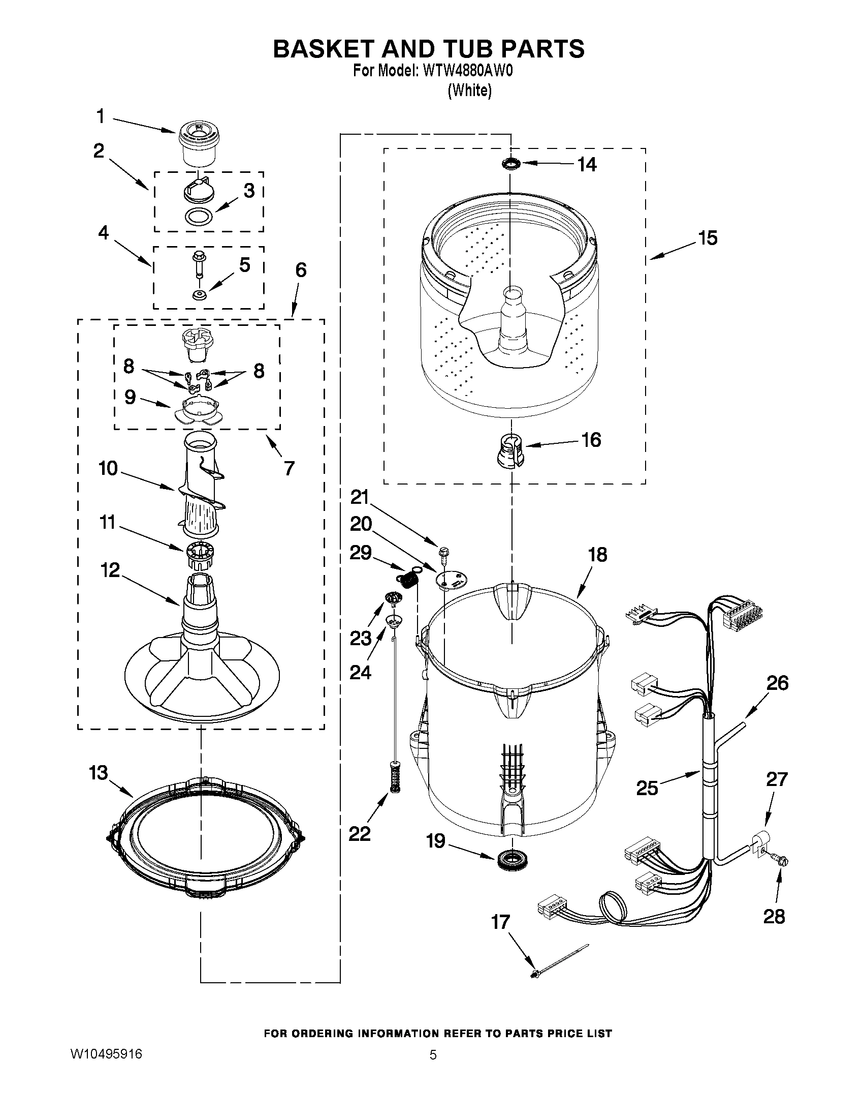 03 - BASKET AND TUB PARTS