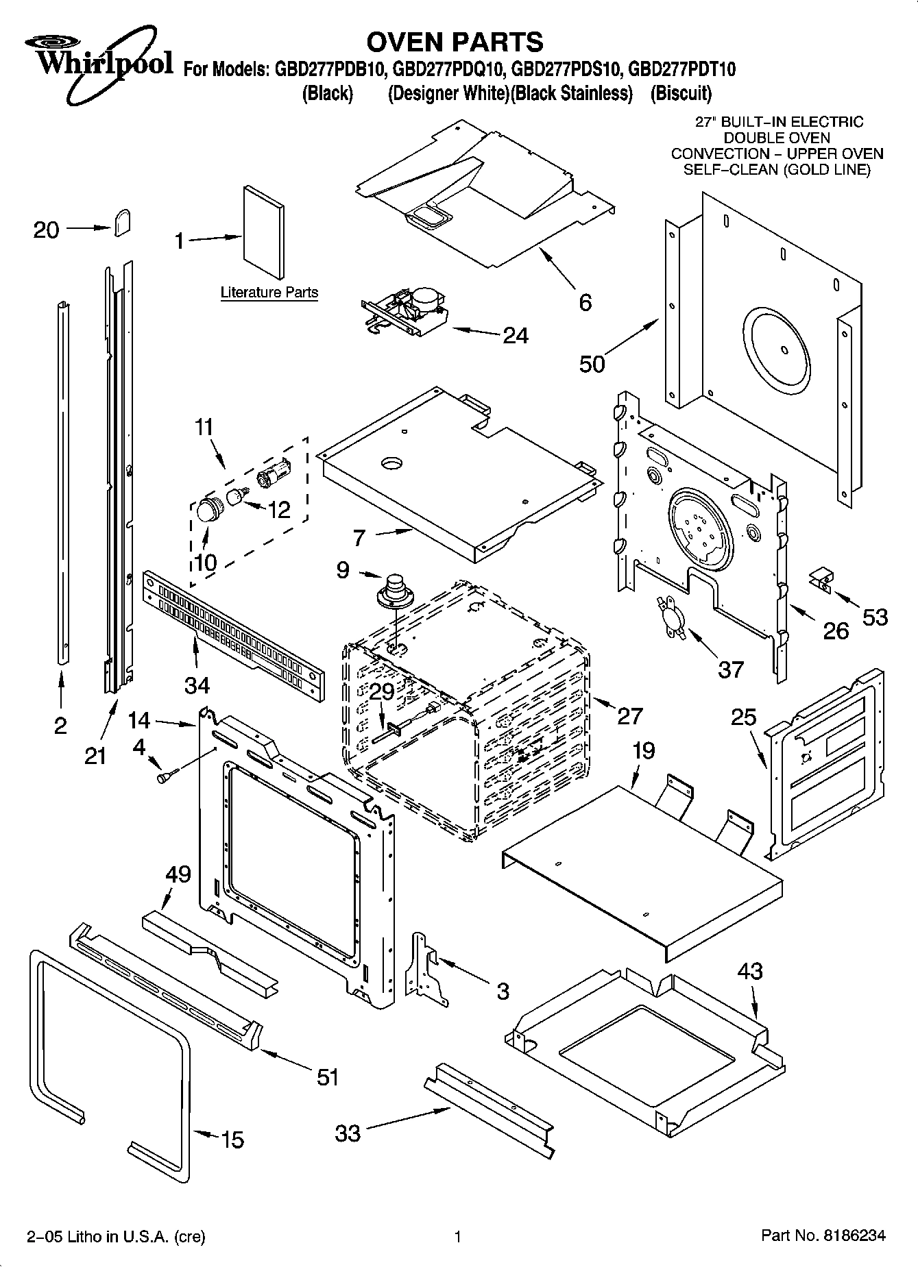 01 - OVEN PARTS