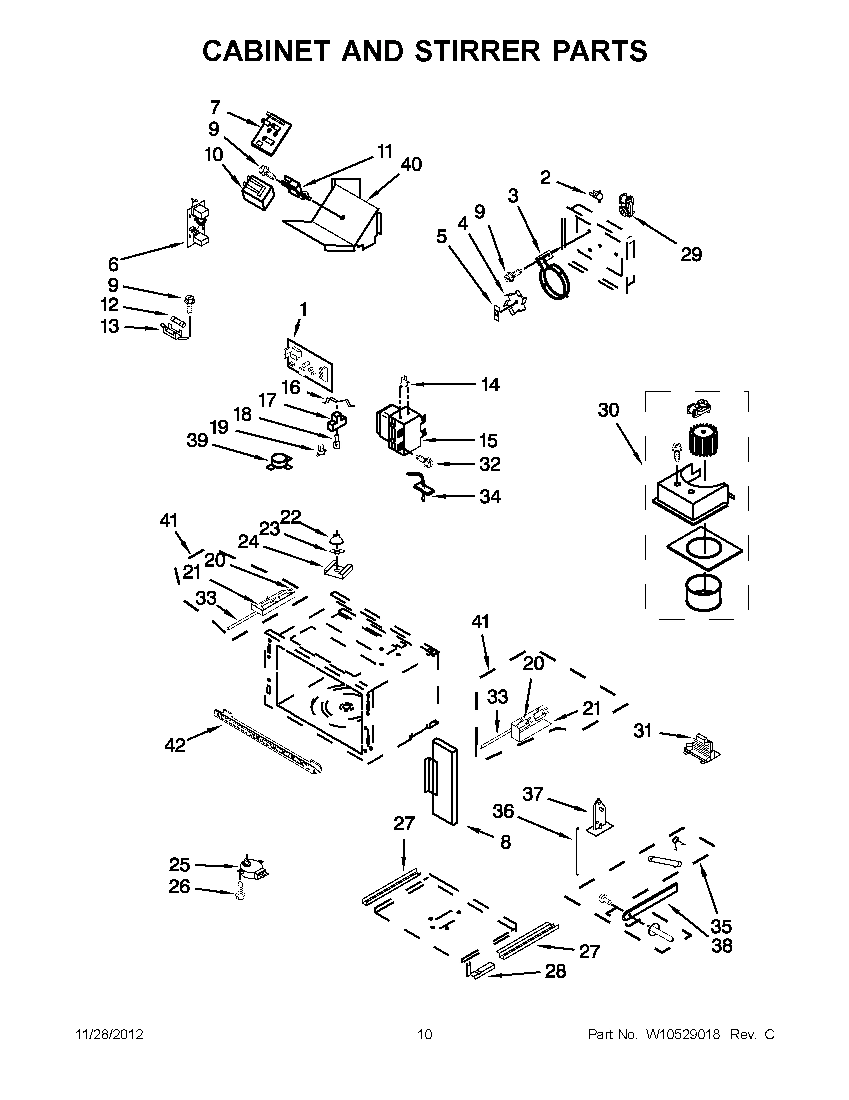 05 - CABINET AND STIRRER PARTS