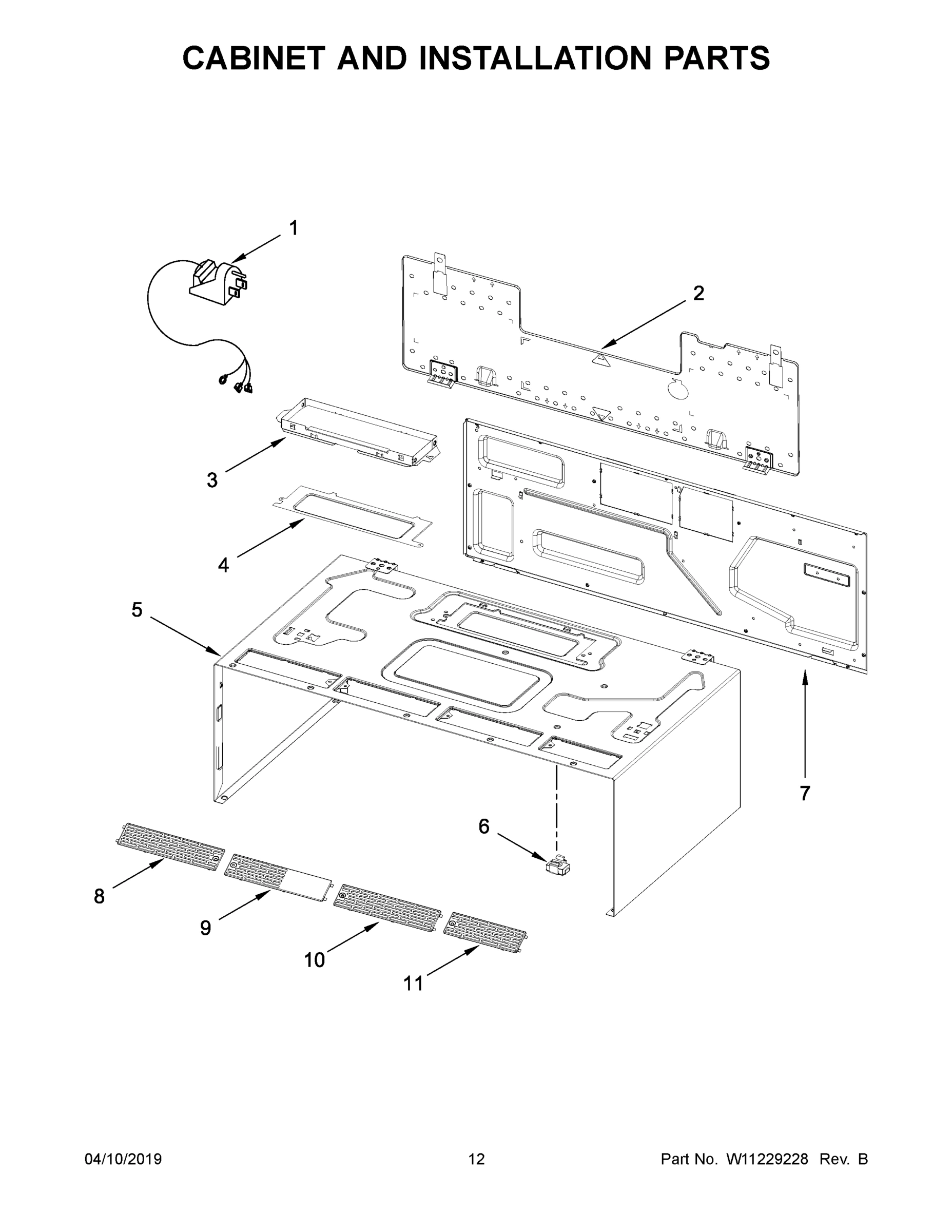 07 - CABINET AND INSTALLATION PARTS