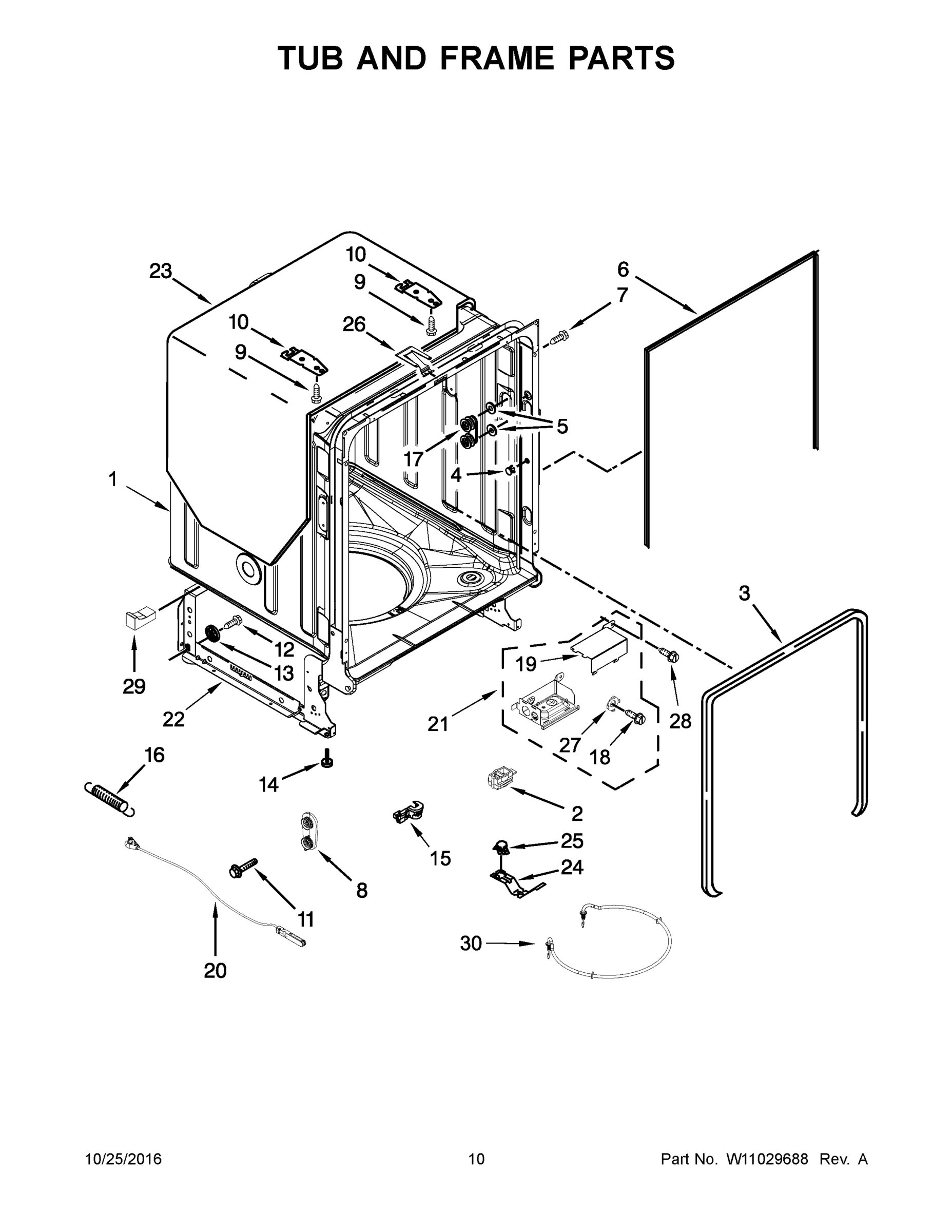 06 - TUB AND FRAME PARTS