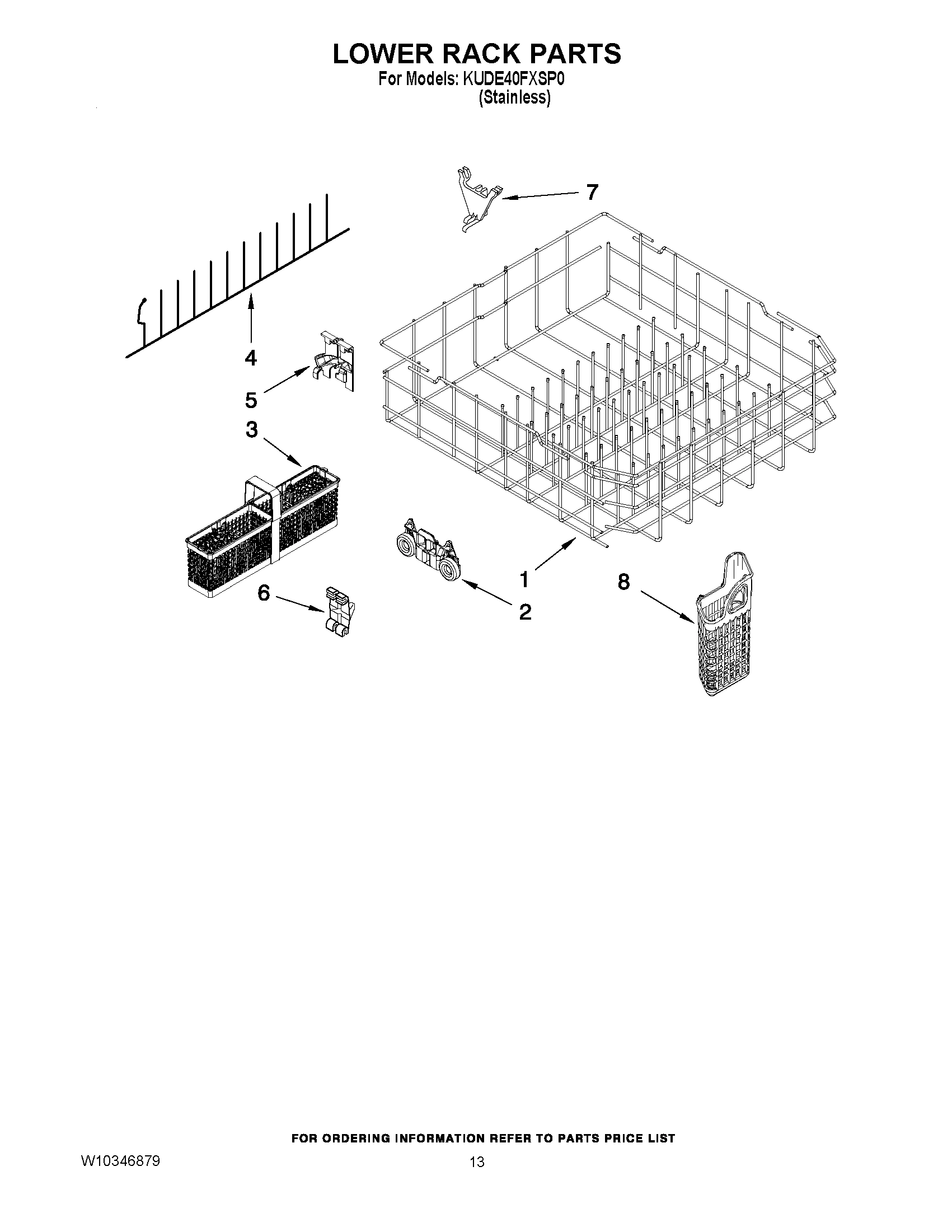 10 - LOWER RACK PARTS