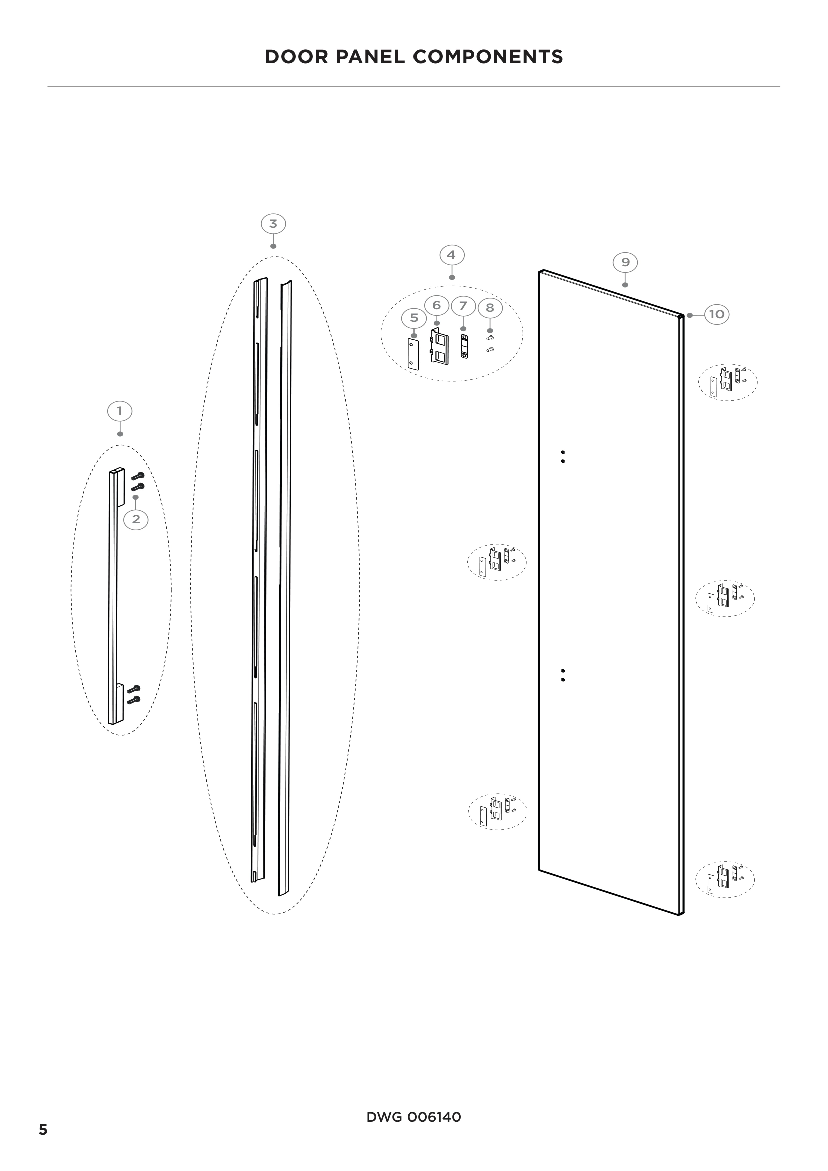 DOOR PANEL COMPONENTS