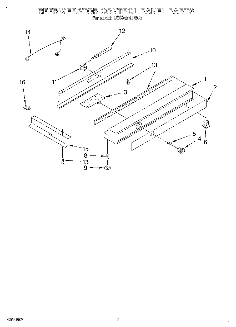 05 - REFRIGERATOR CONTROL PANEL