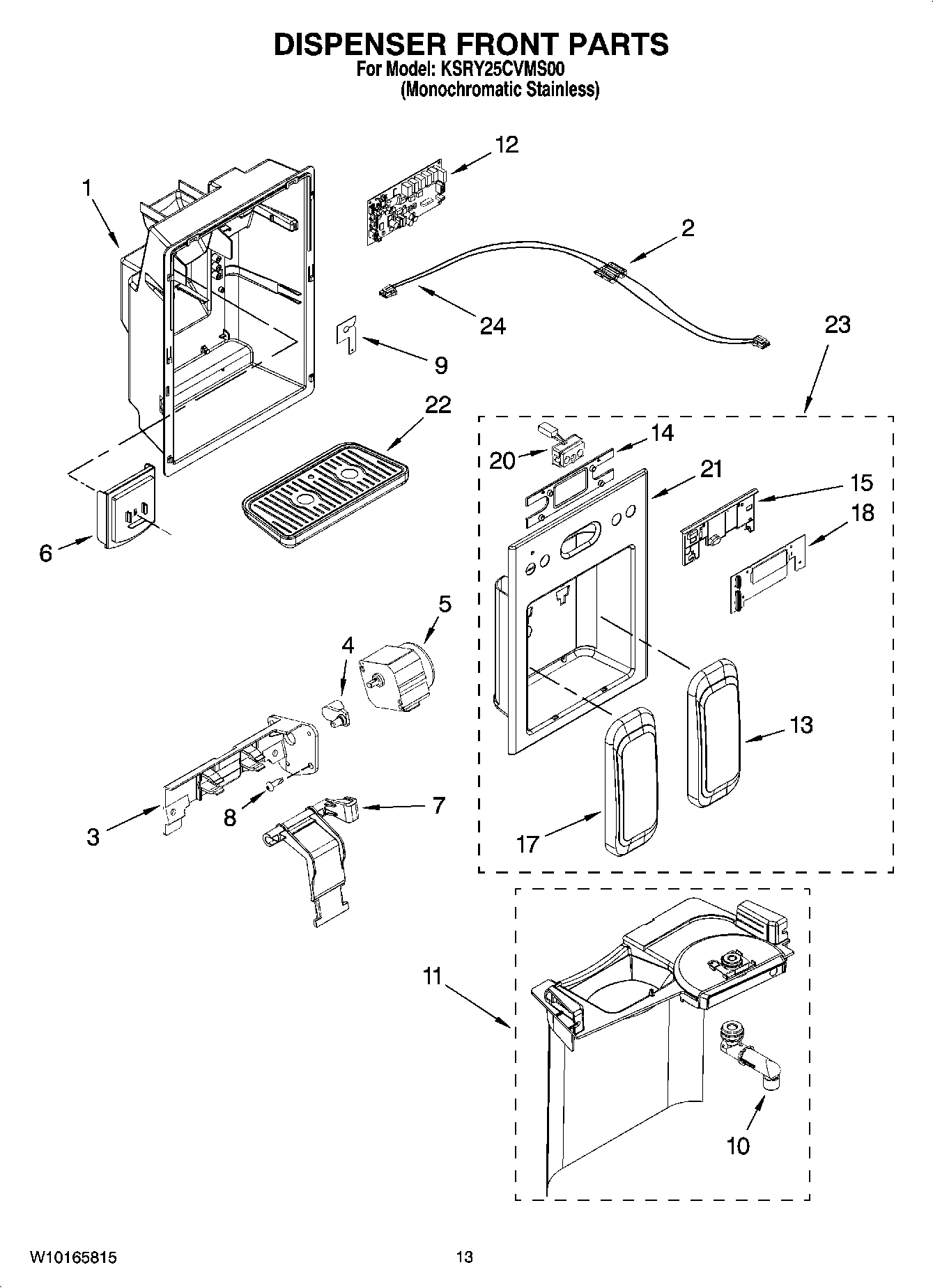08 - DISPENSER FRONT PARTS