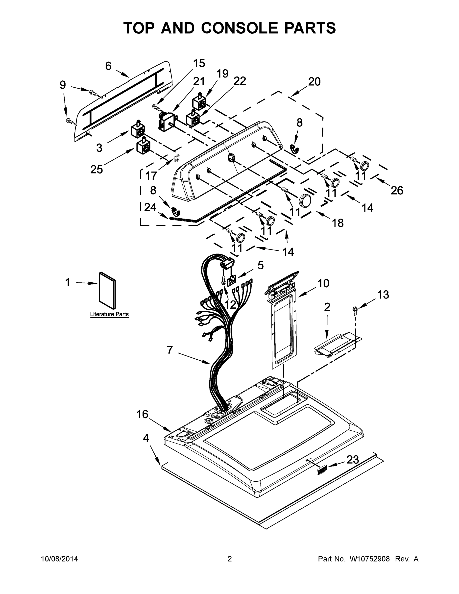 02 - TOP AND CONSOLE PARTS