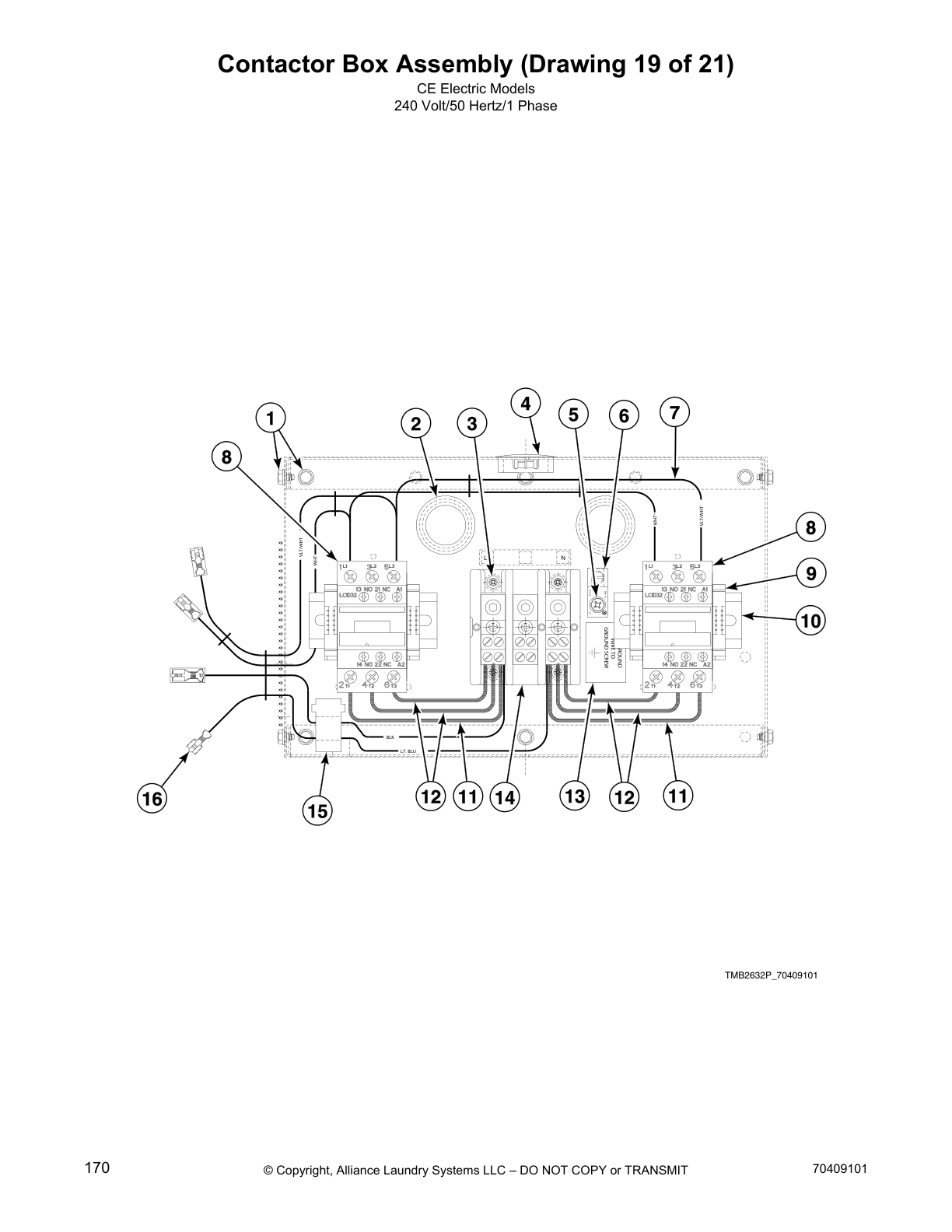 Contactor Box Assembly (Drawing 19 of 21)