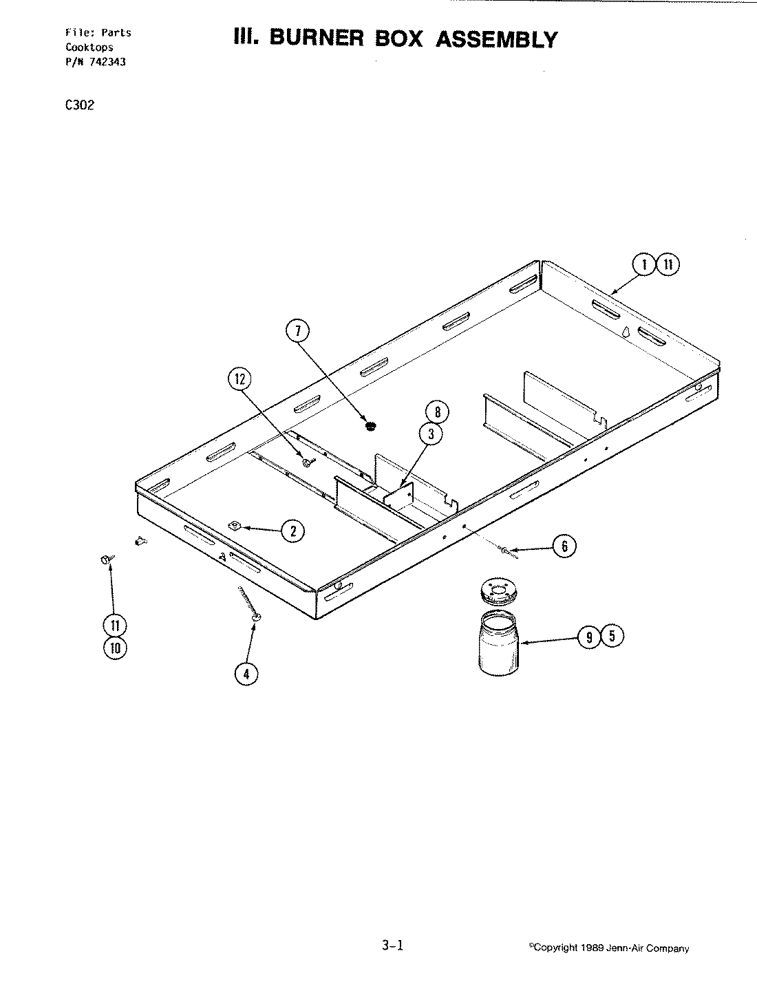 02 - BURNER BOX ASSEMBLY