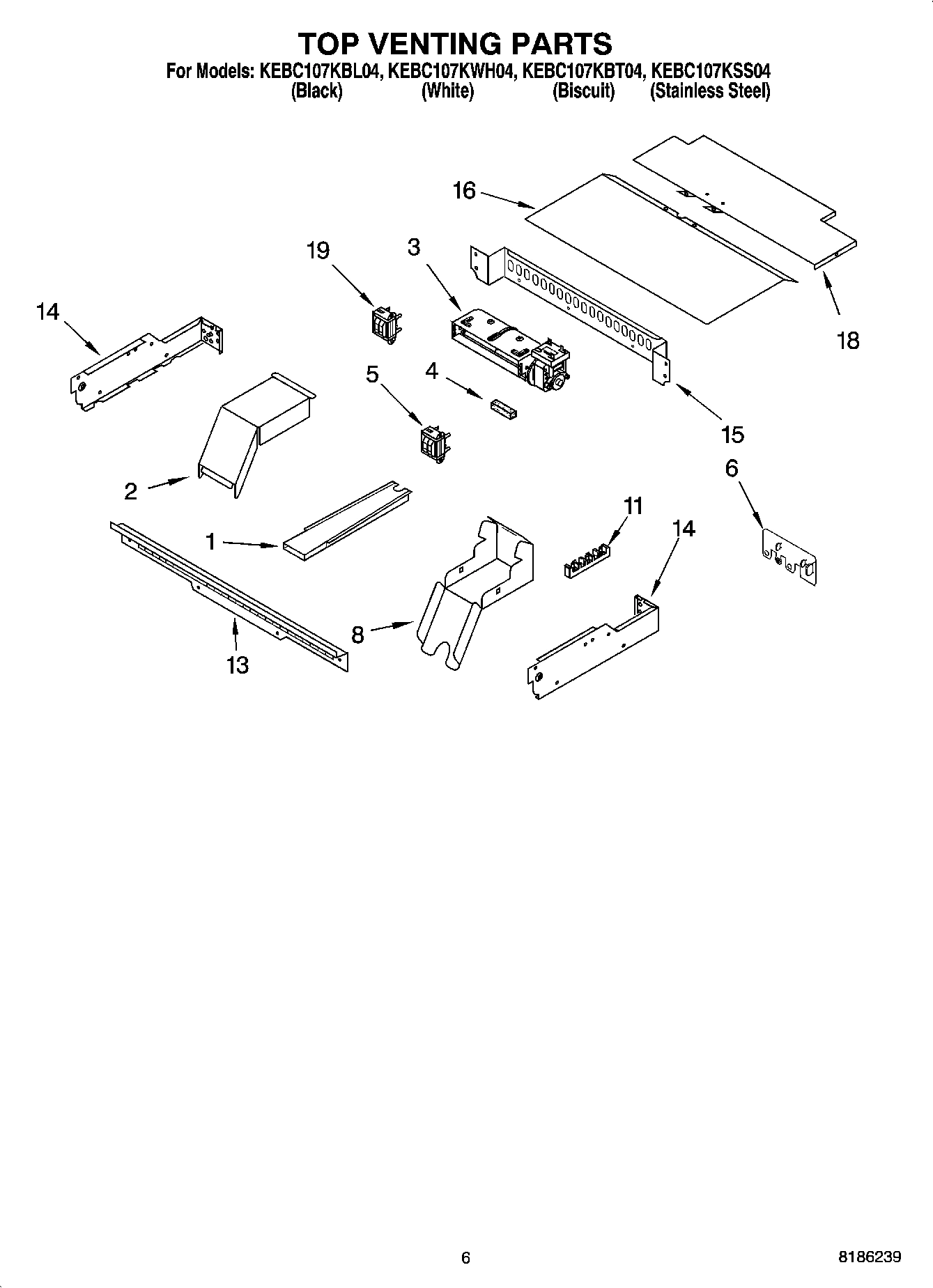 05 - TOP VENTING PARTS, OPTIONAL PARTS
