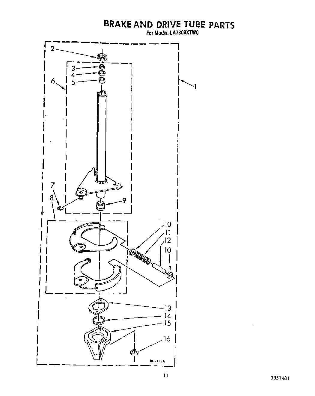 09 - BRAKE AND DRIVE TUBE