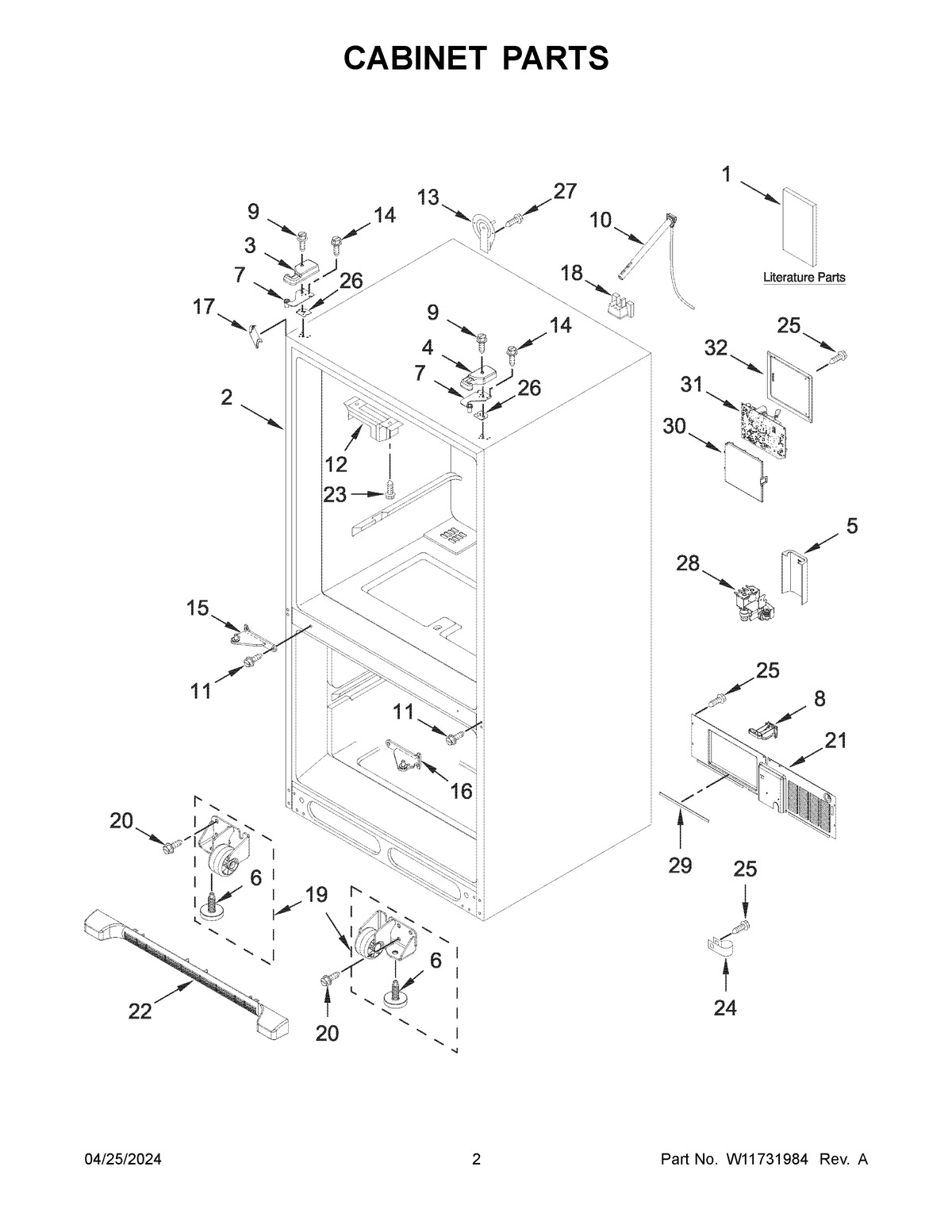 02 - CABINET PARTS