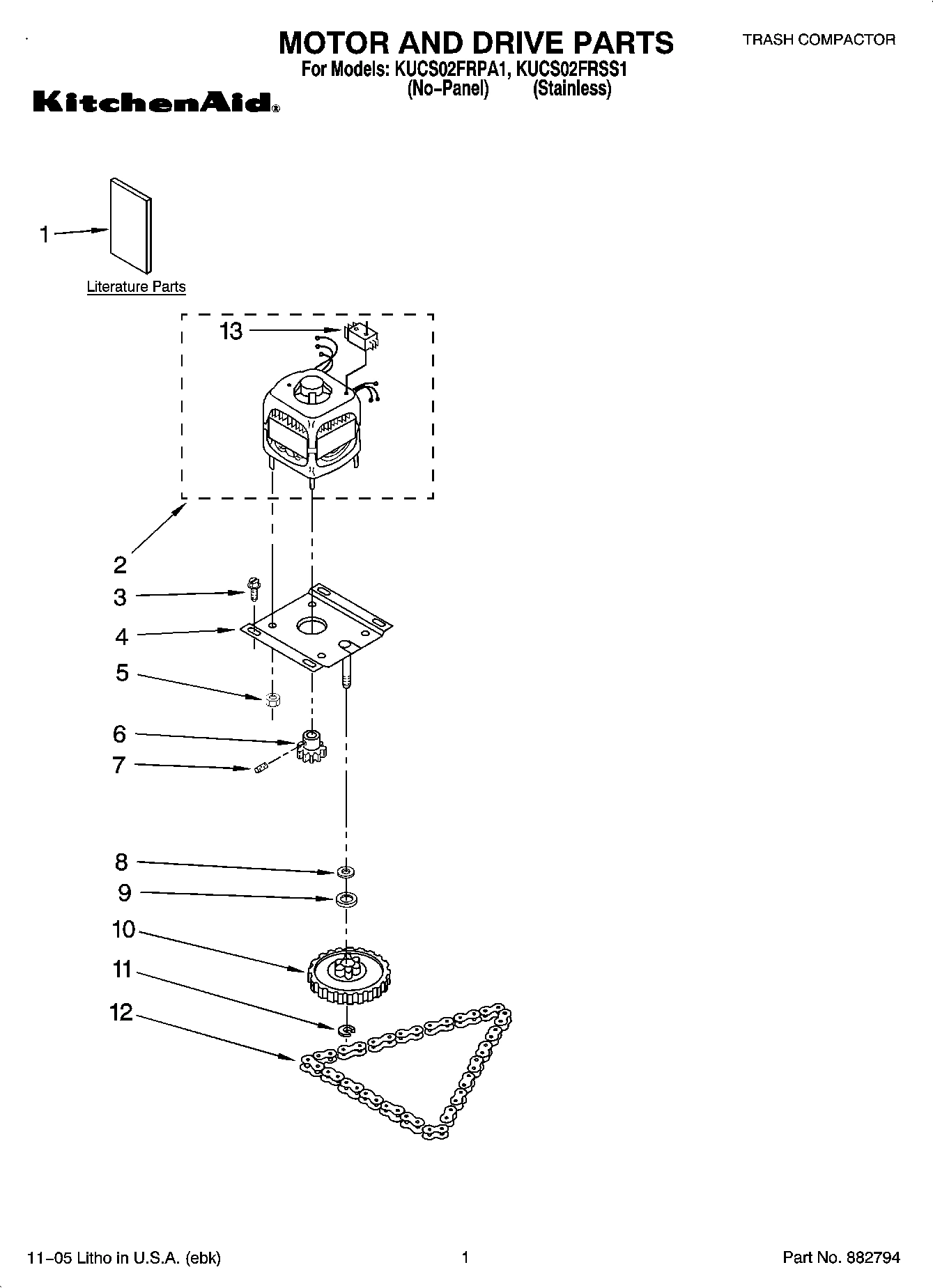 01 - MOTOR AND DRIVE PARTS