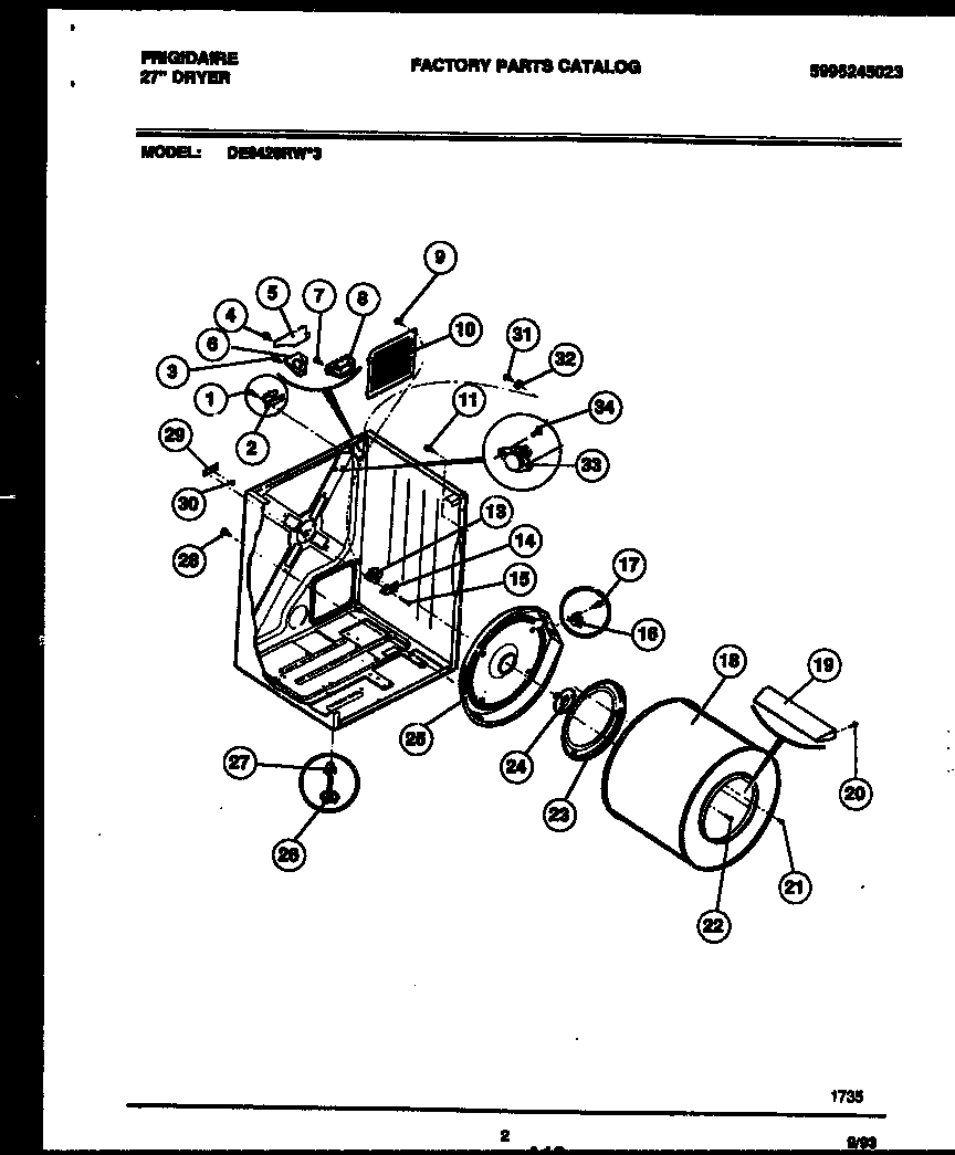 02 - CABINET AND COMPONENT PARTS