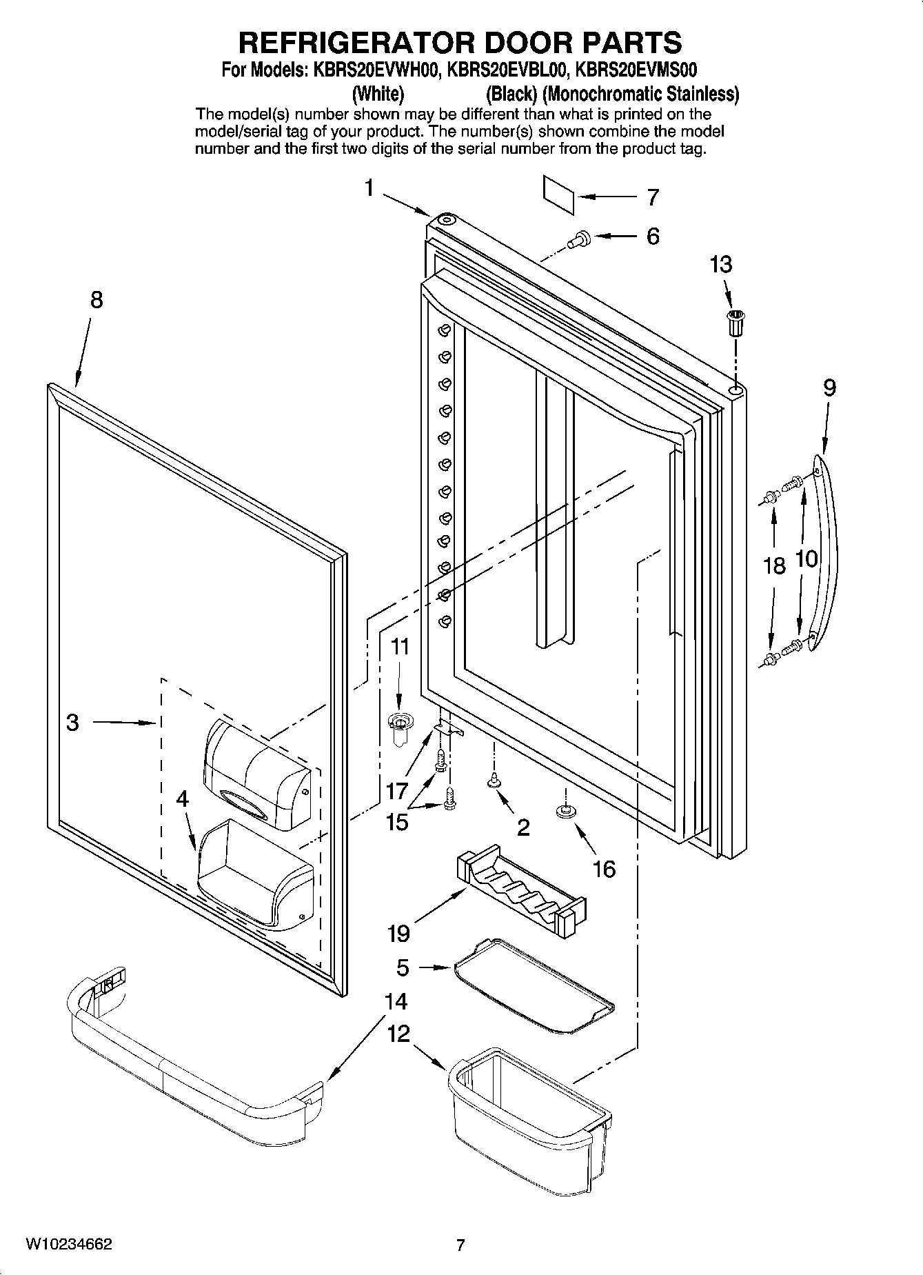 04 - REFRIGERATOR DOOR PARTS