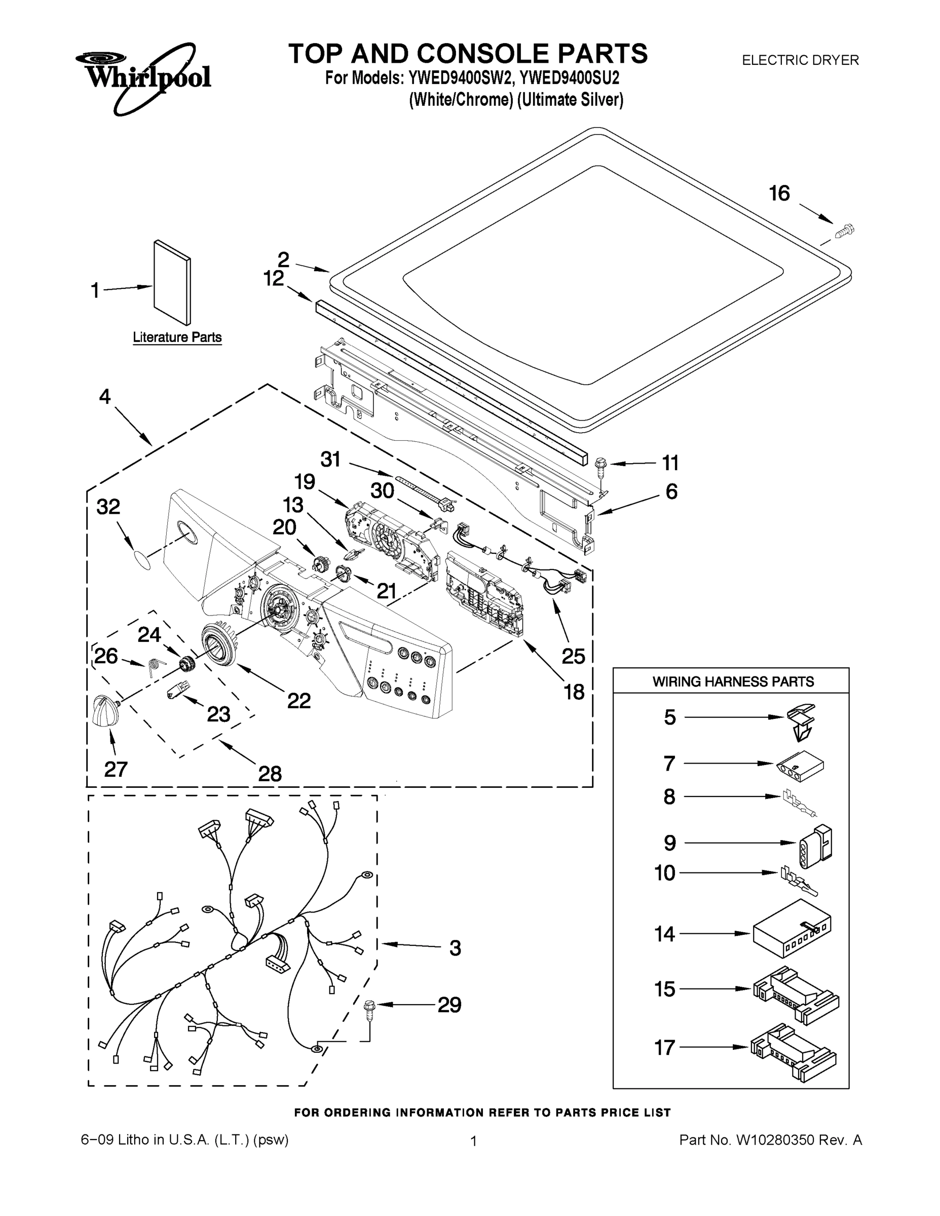 01 - TOP AND CONSOLE PARTS
