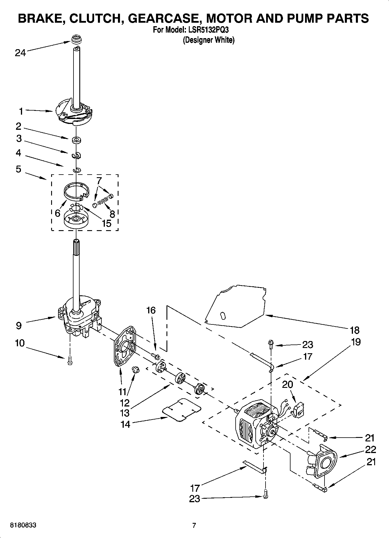 04 - BRAKE, CLUTCH, GEARCASE, MOTOR AND PUMP PARTS