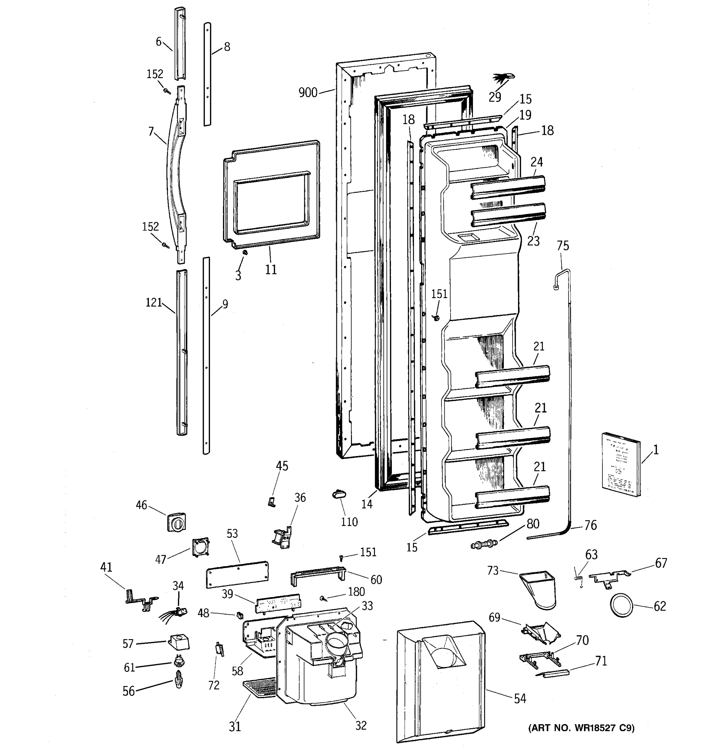 FREEZER DOOR