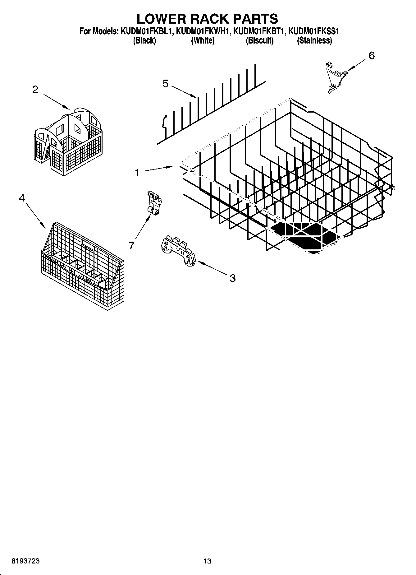10 - LOWER RACK PARTS