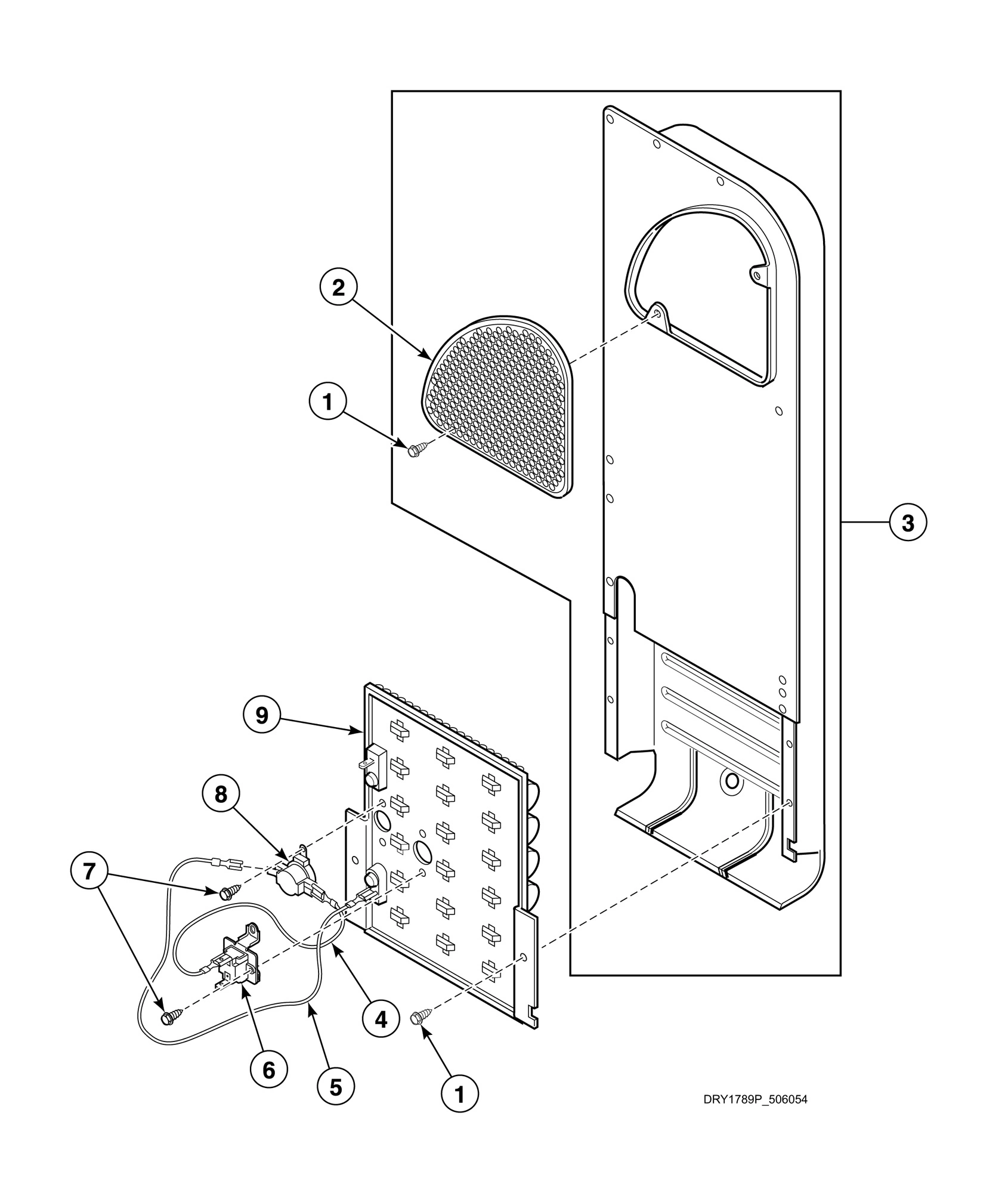 Heater Duct and Element Assembly - 1 Phase Models