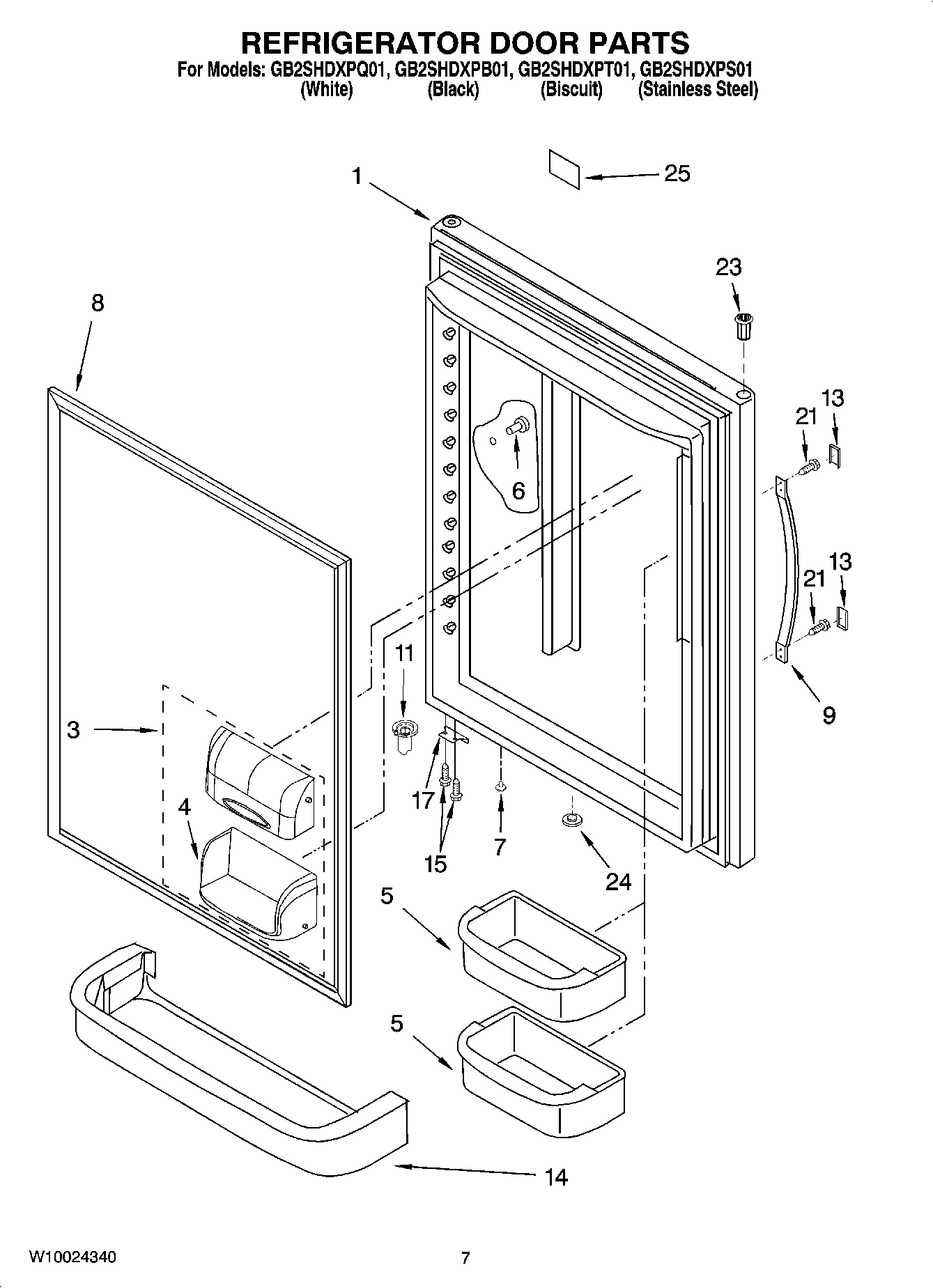 05 - REFRIGERATOR DOOR PARTS
