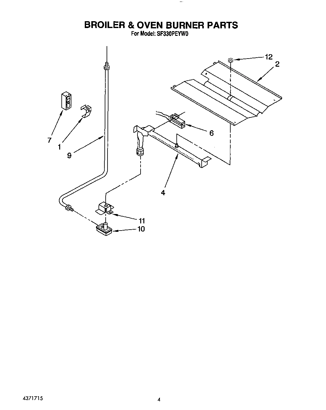 04 - BROILER AND OVEN BURNER