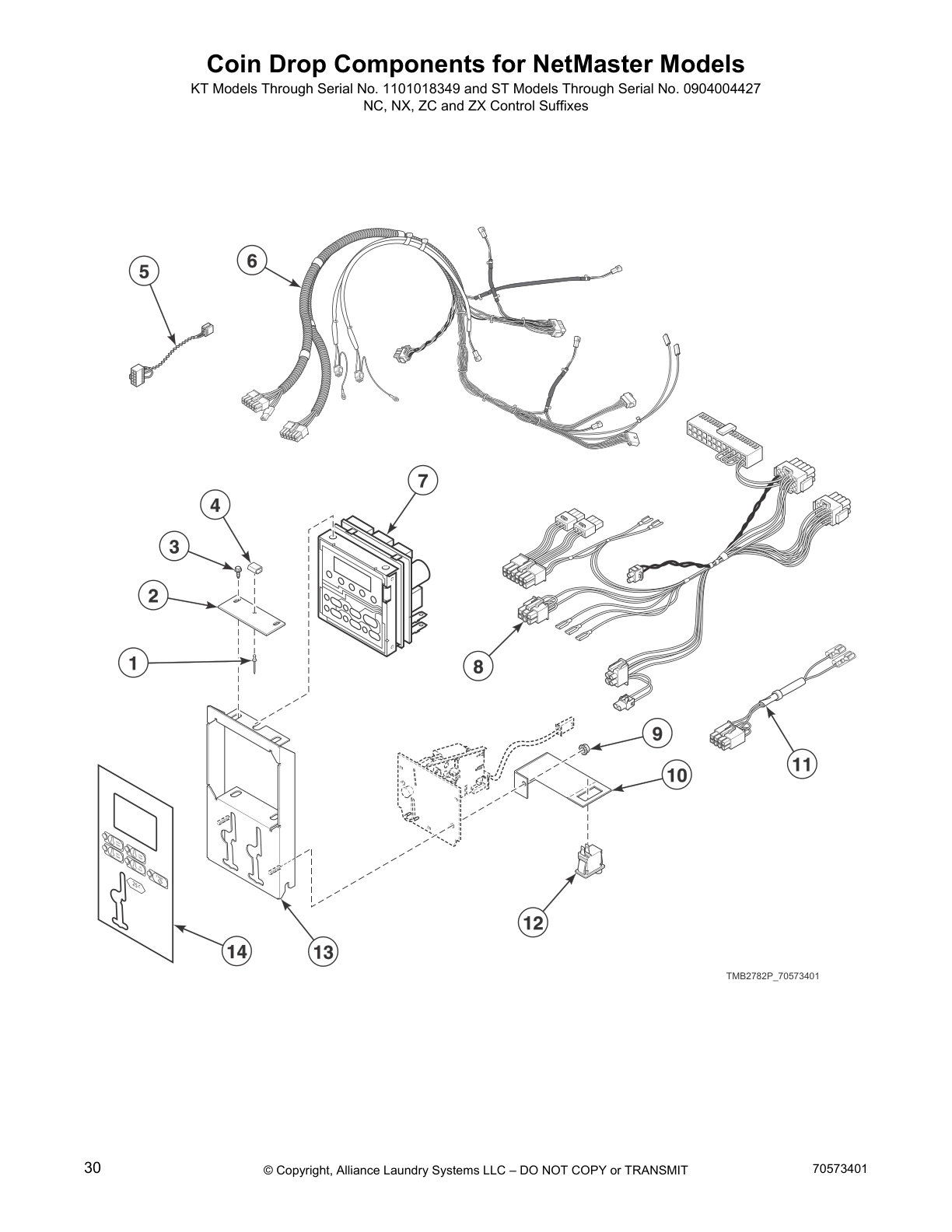 Coin Drop Components for NetMaster Models
