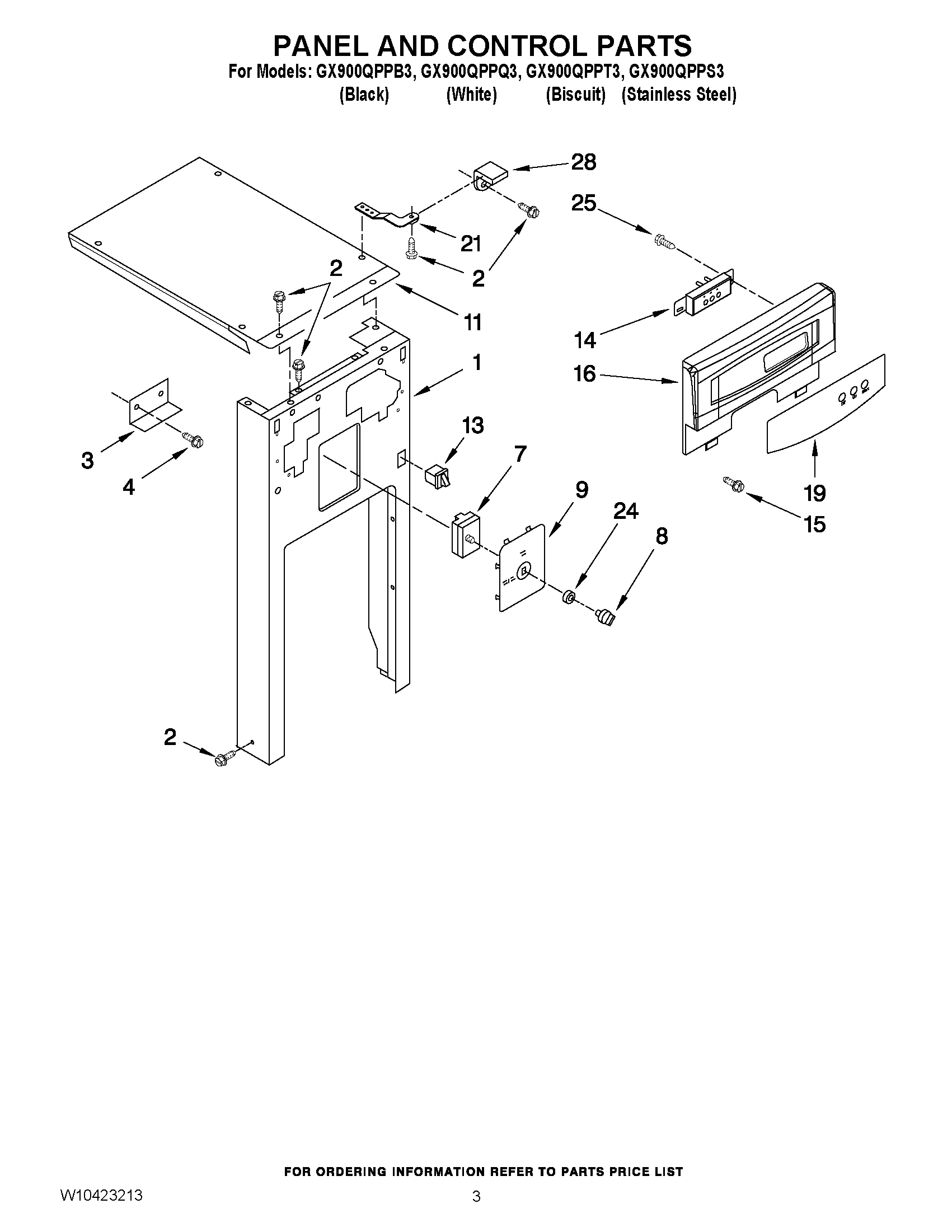 03 - PANEL AND CONTROL PARTS