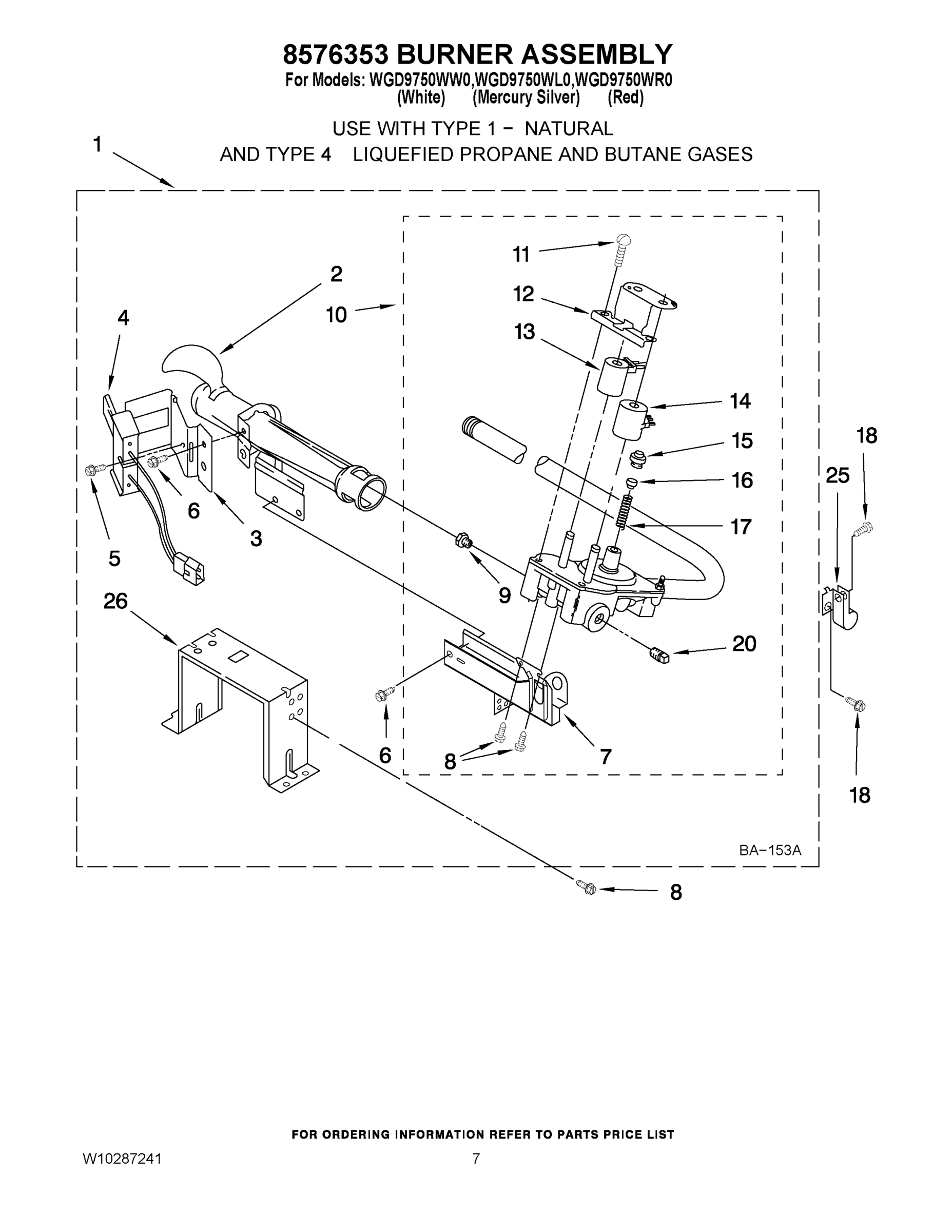 04 - 8576353 BURNER ASSEMBLY