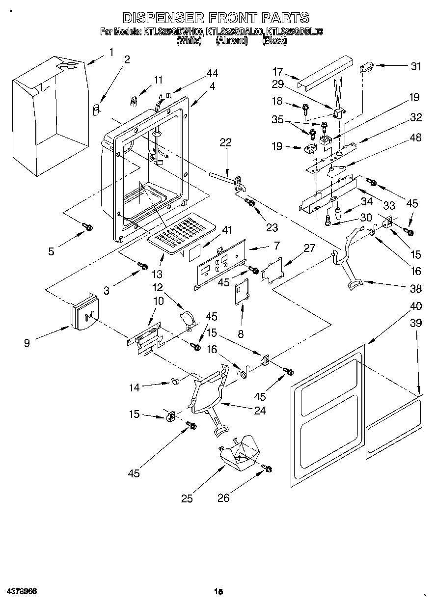 09 - DISPENSER FRONT