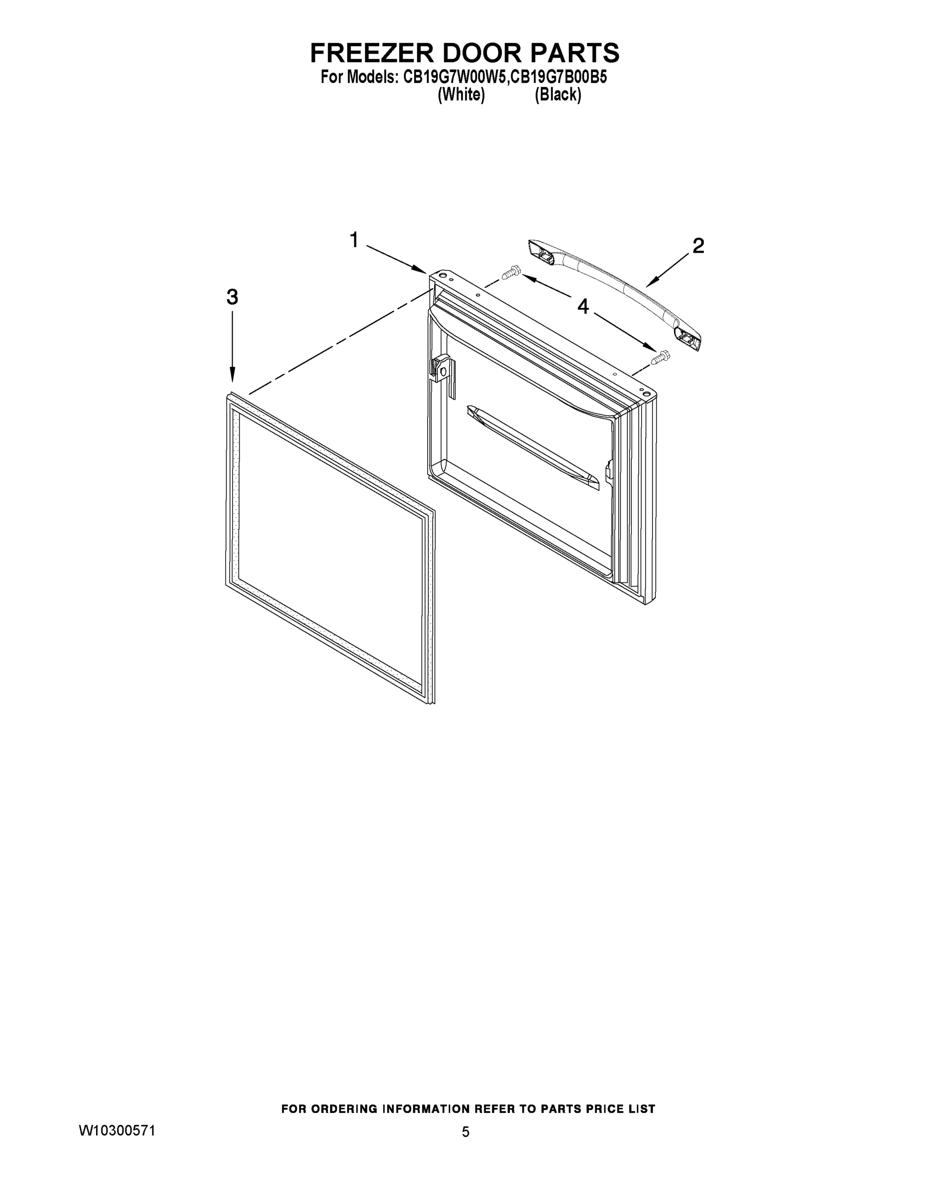 03 - FREEZER DOOR PARTS