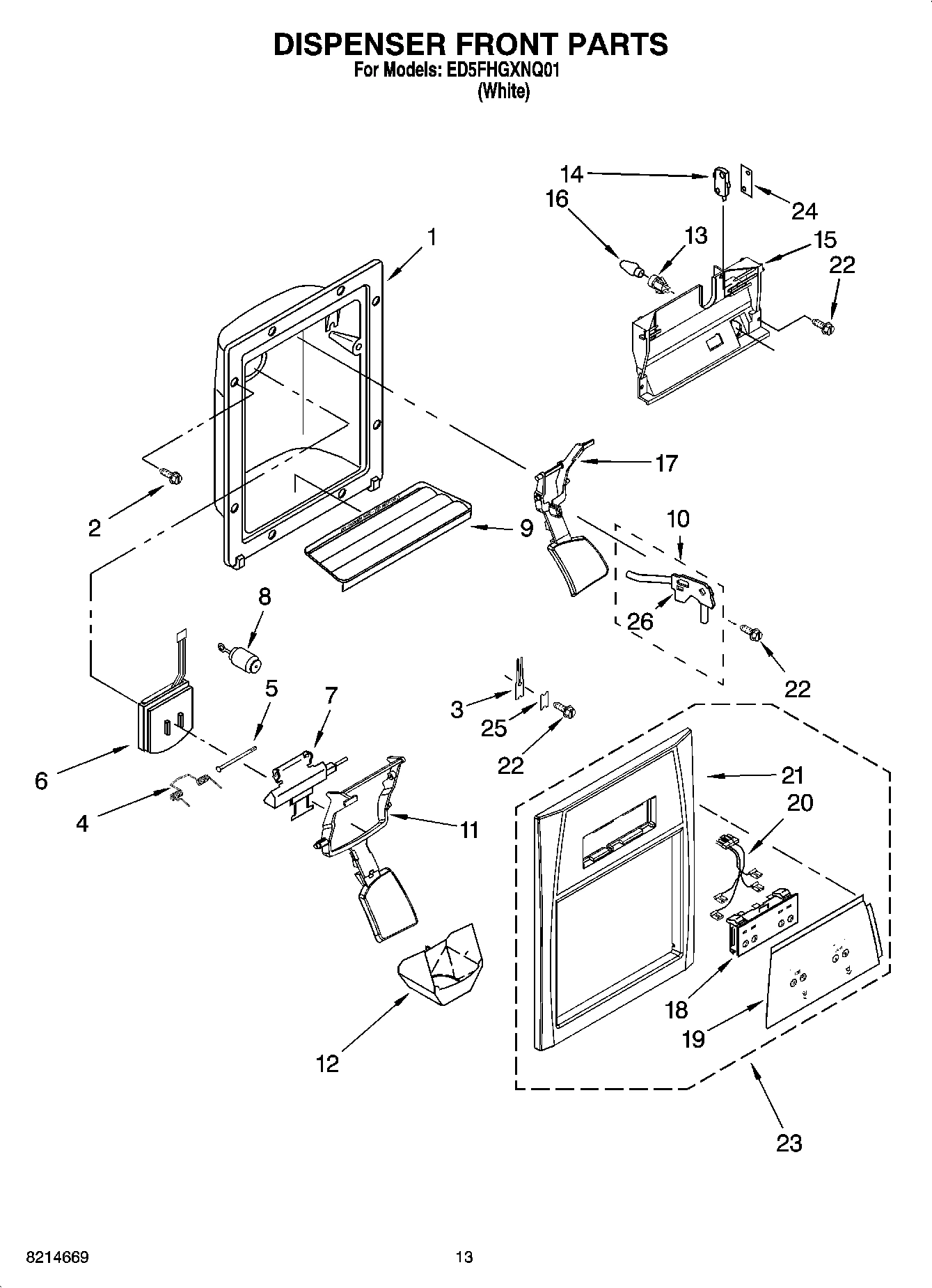 08 - DISPENSER FRONT PARTS