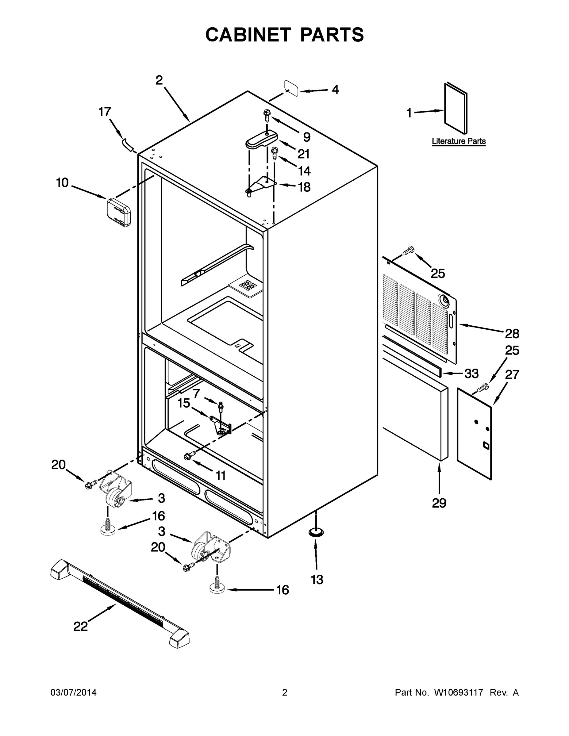 02 - CABINET PARTS