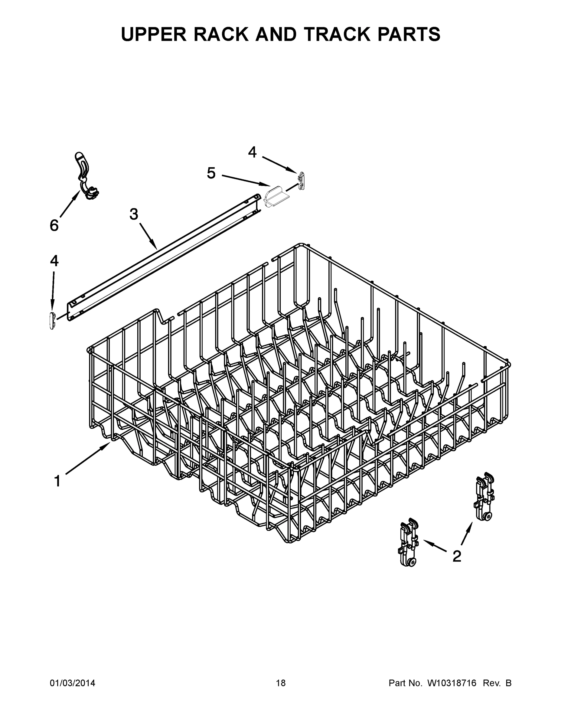 10 - UPPER RACK AND TRACK PARTS